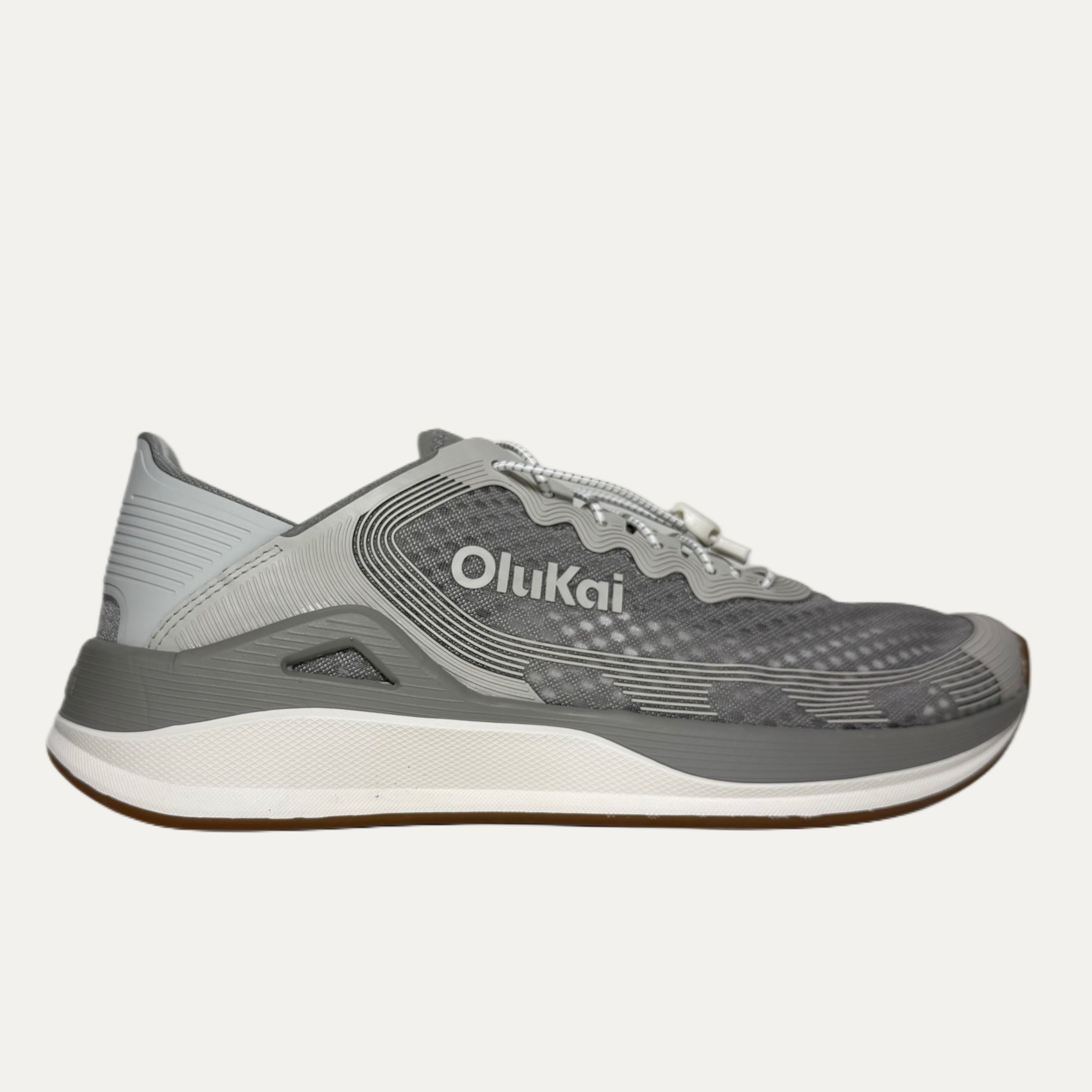 OluKai Men\'s Gray and White Athletic Shoes OluKai Grey Men main image 3
