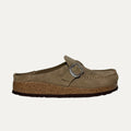 Birkenstock Buckley Suede Clog - Grey Taupe