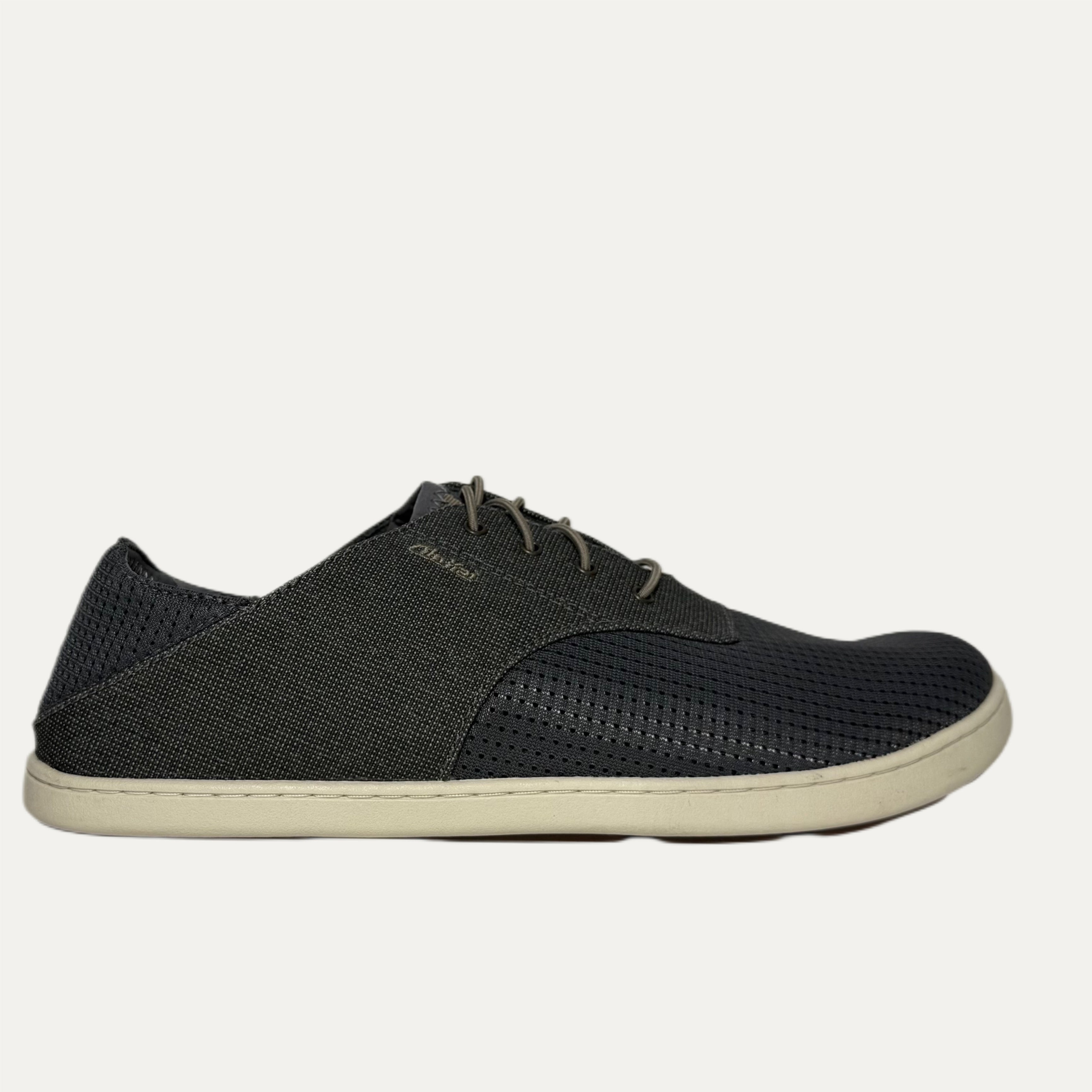 Men's Olukai Nohea Moku Boat Shoe - Charcoal / Clay
