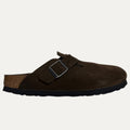 Birkenstock Boston Suede Soft Footbed Clog - Carafe Tonal