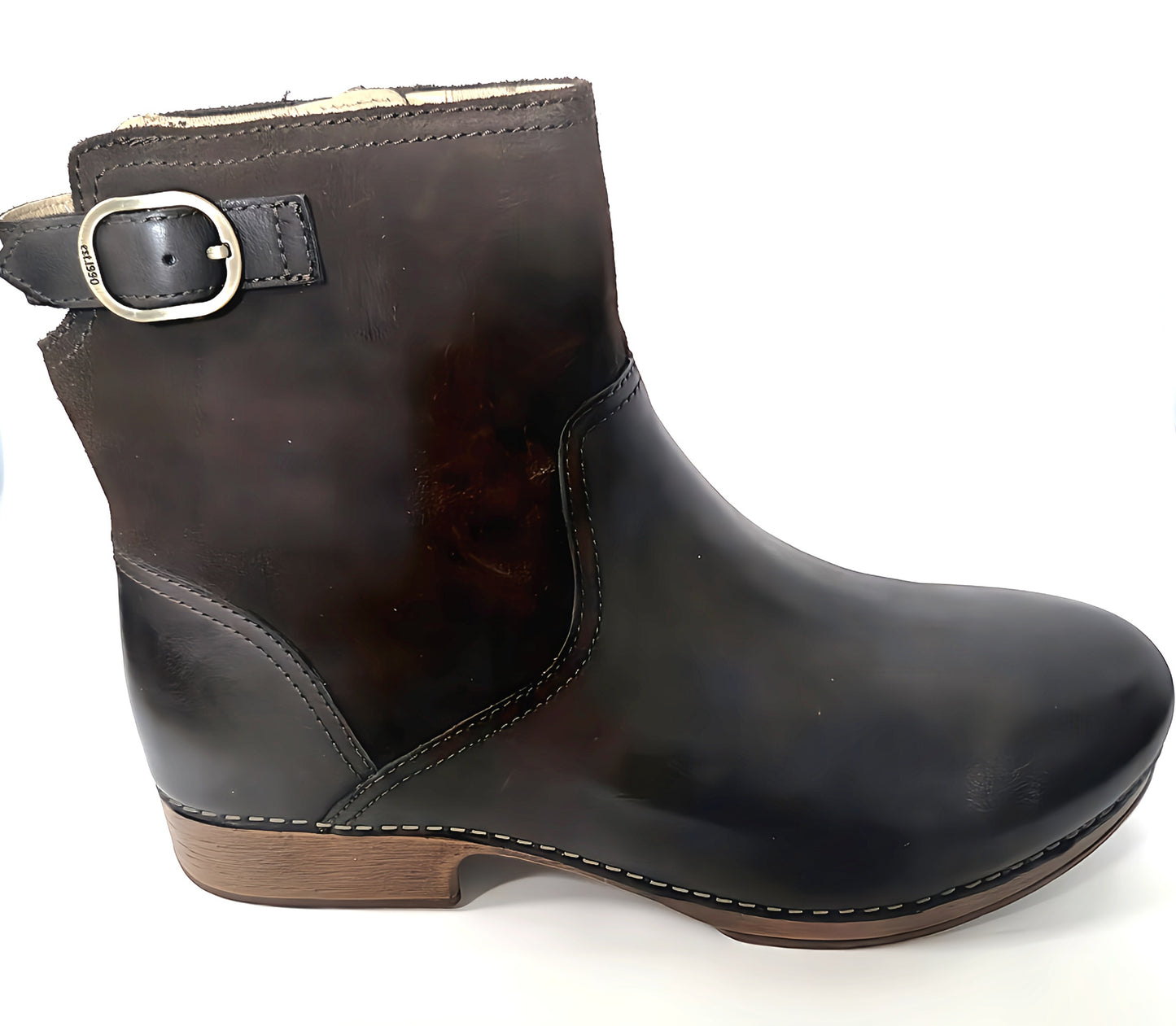 Monique Burnished Calf Boot/Chocolate