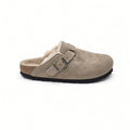 Birkenstock Boston Suede Shearling Clog - Taupe