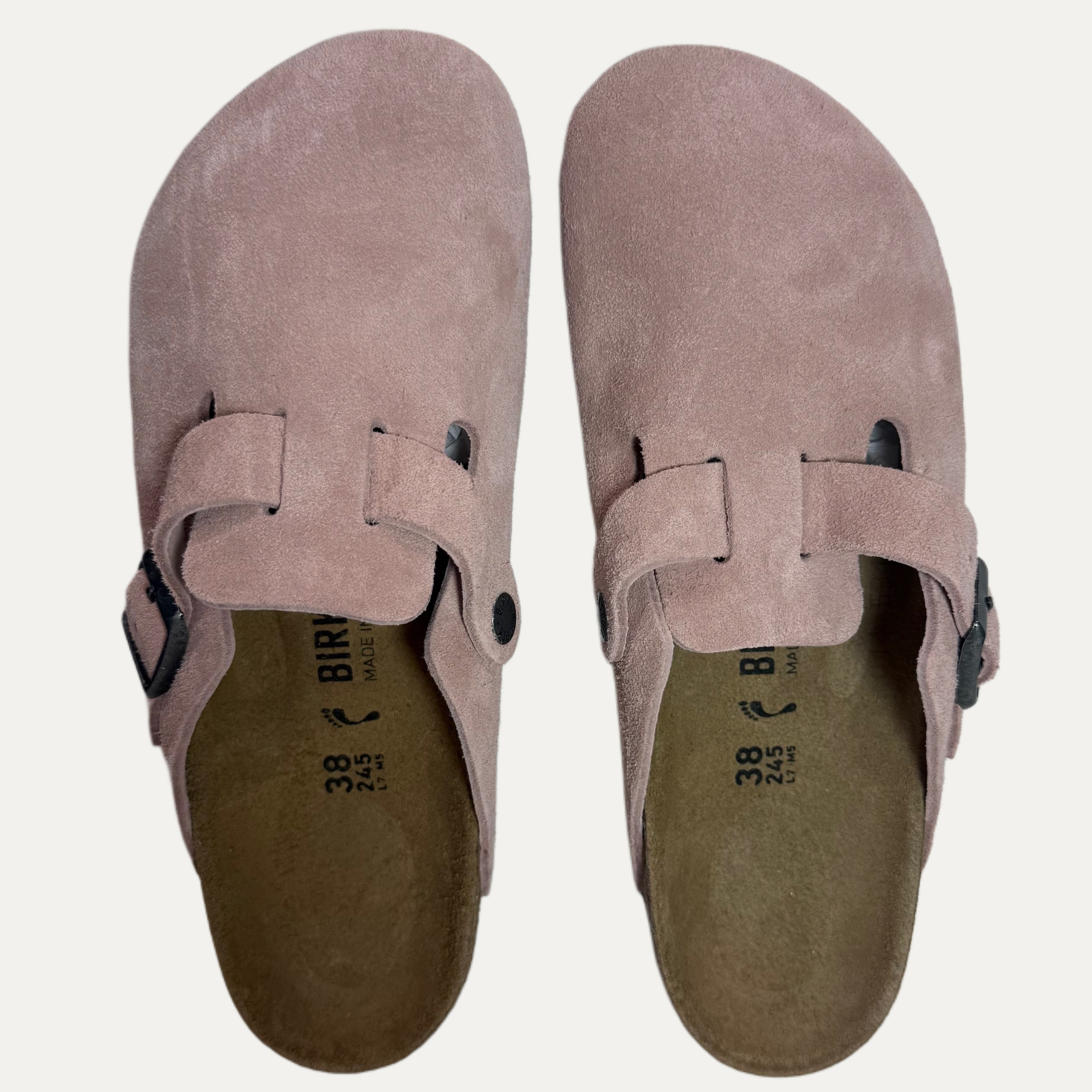 Birkenstock Boston Suede Clog - Pink Clay