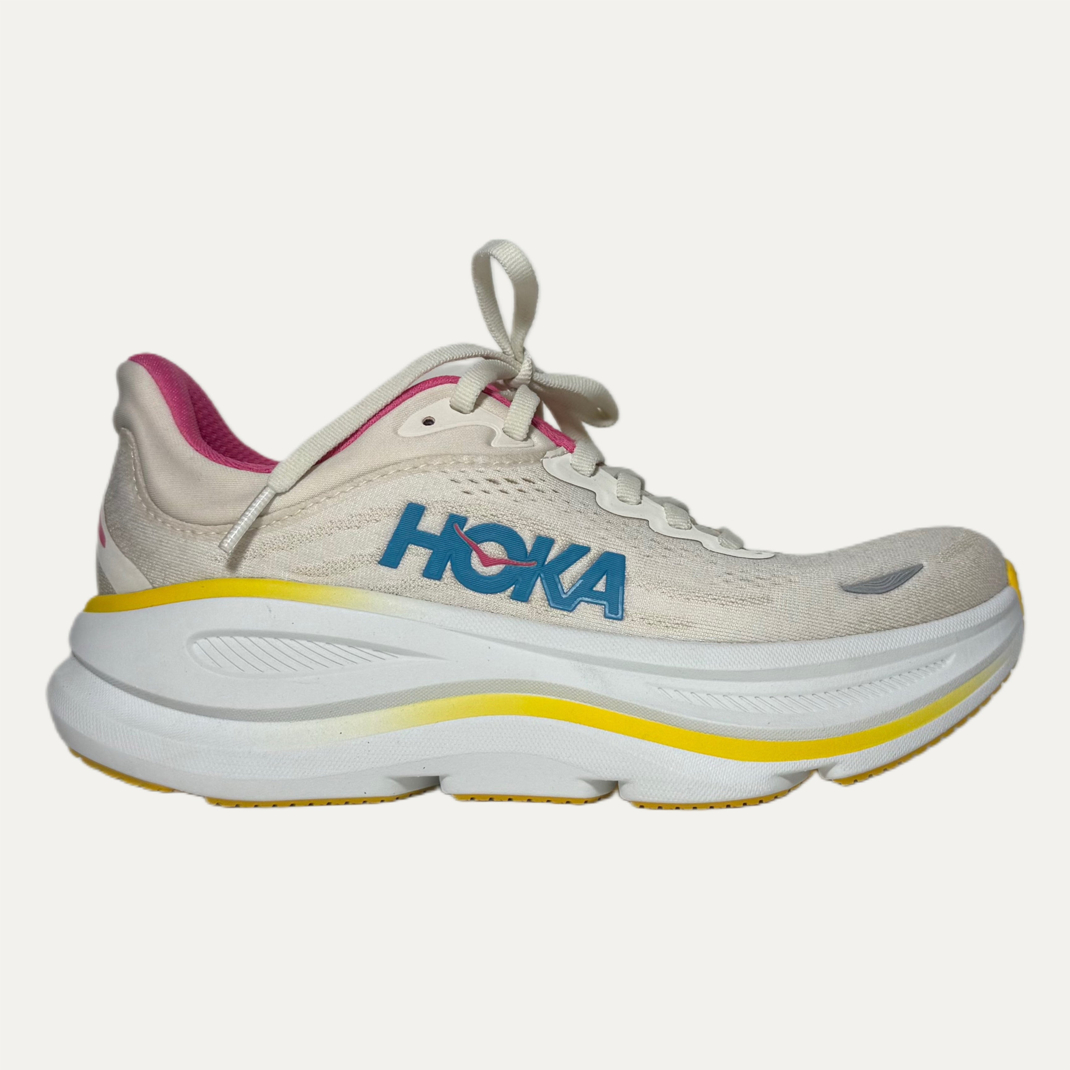 Women's HOKA Bondi 9 Athletic Shoe - Alabaster / Birch
