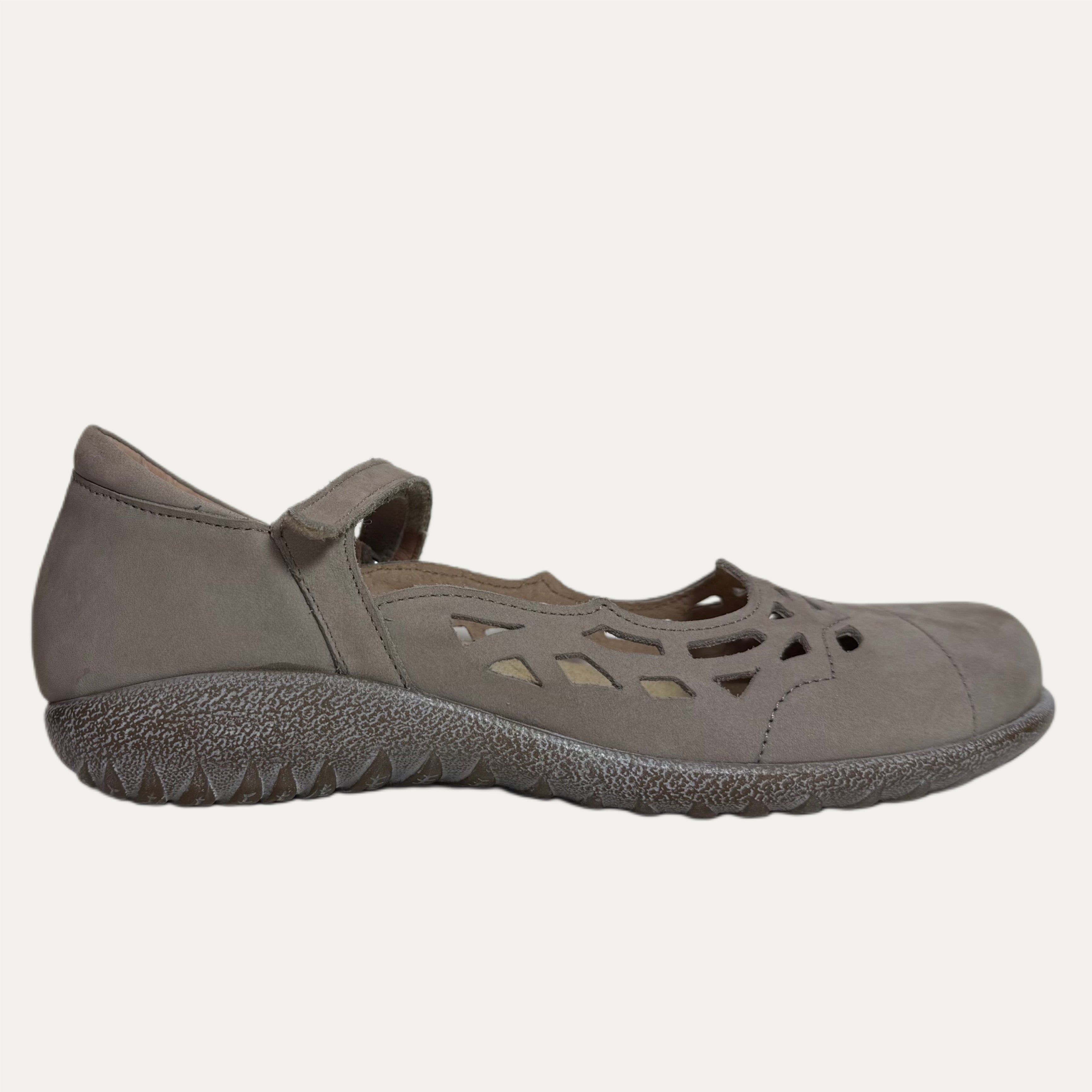 Women's Naot Agathis Mary Jane - Smoke Gray Nubuck