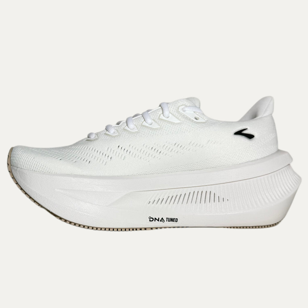 Men's Brooks Glycerin Max 2 Running Athletic Shoe - White / Black / Chateau Gray