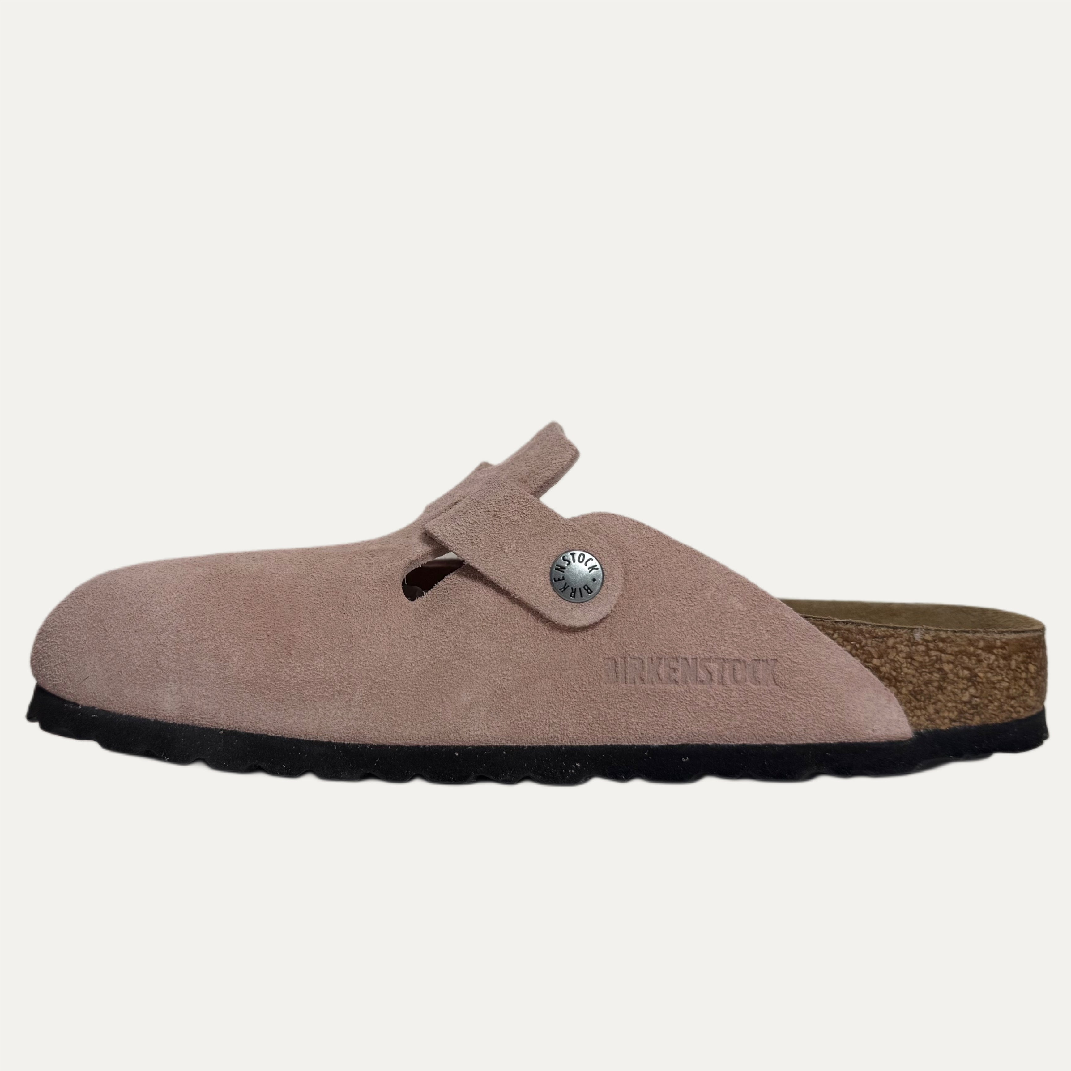 Birkenstock Boston Suede Clog - Pink Clay