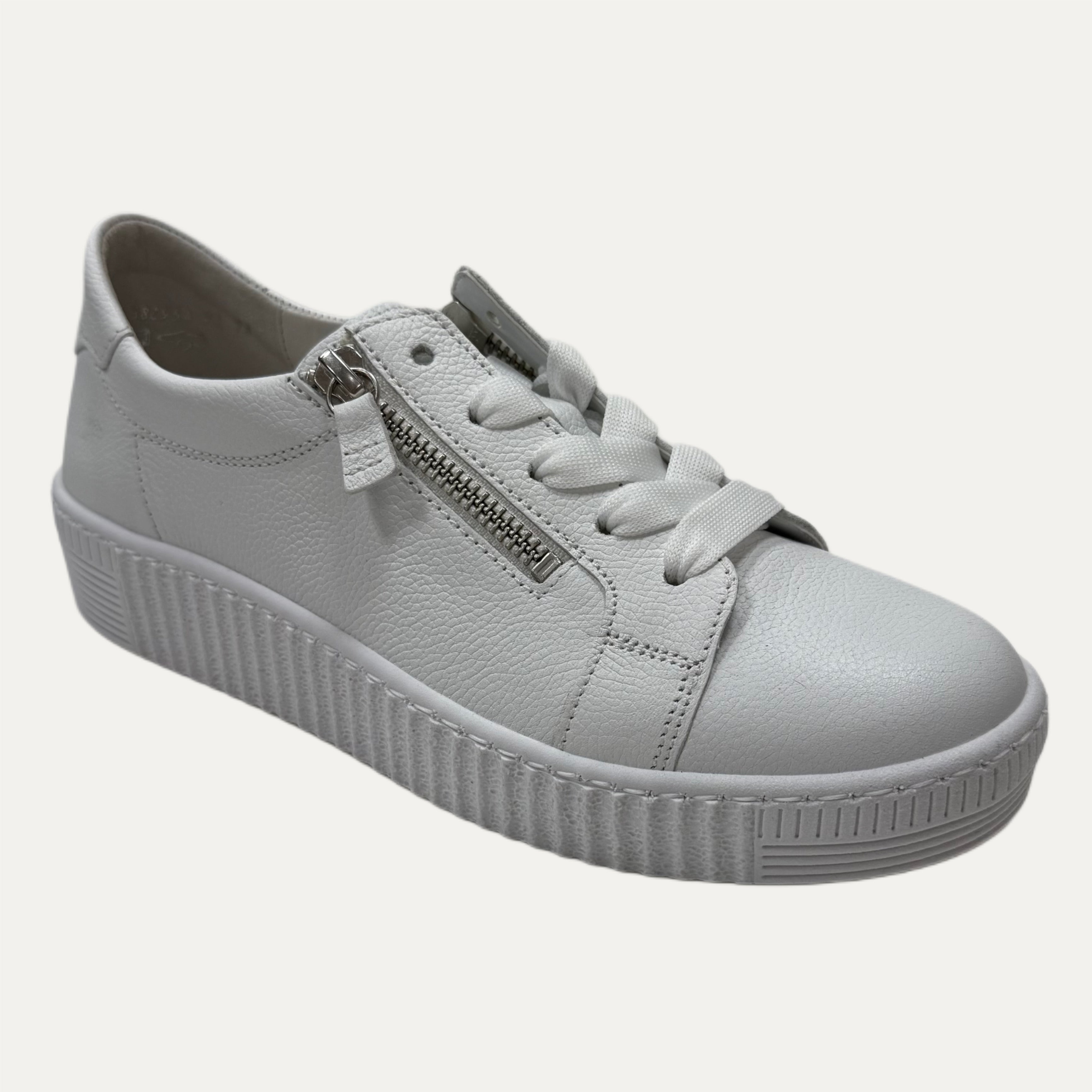 Women’s Gabor 83.334 Zipper Sneaker - White