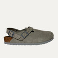 Birkenstock Tokio Suede Strap Clog - Stone Coin