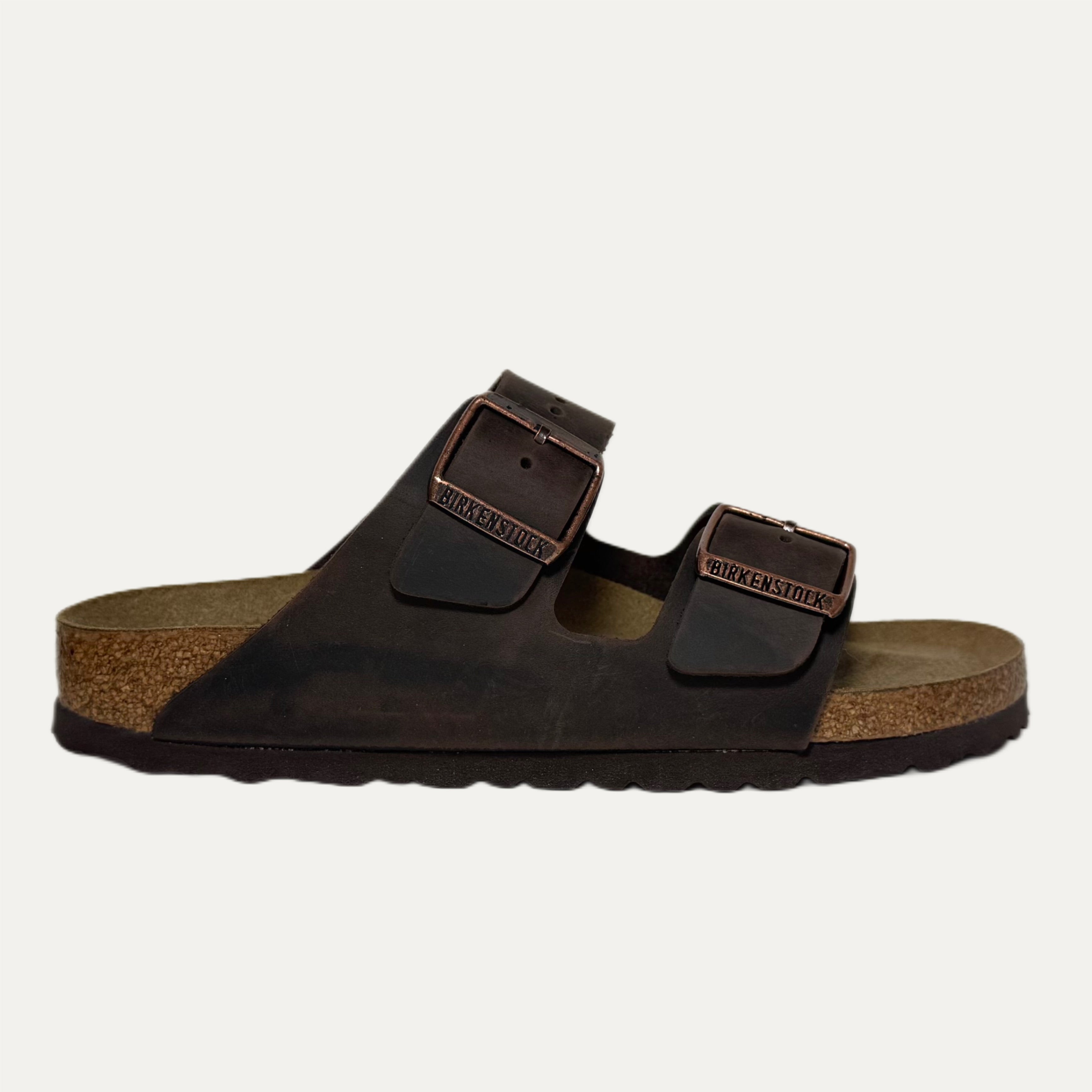 Birkenstock Arizona Slide Leather Sandal - Habana