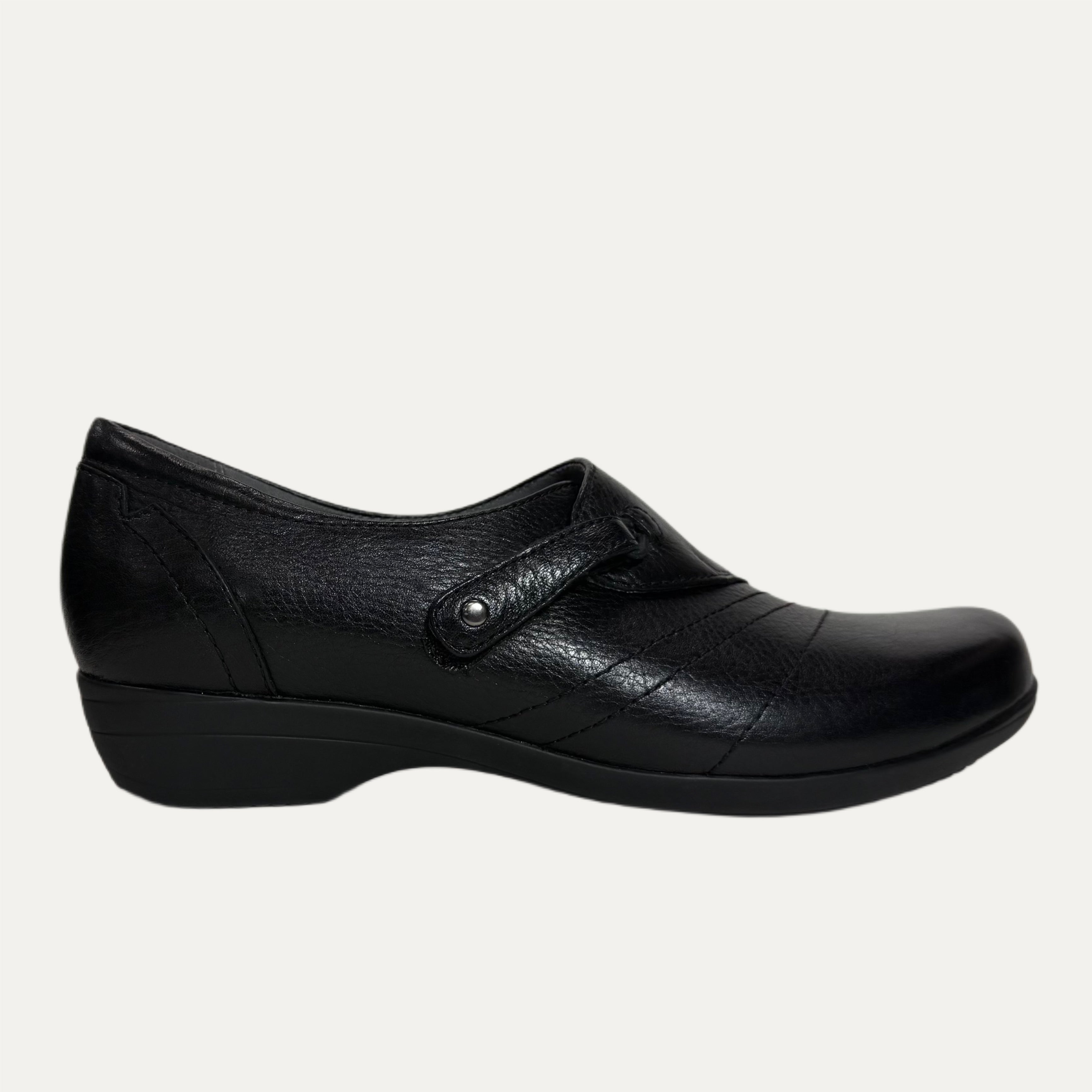 Women's Dansko Franny Shoe - Black Milled Nappa