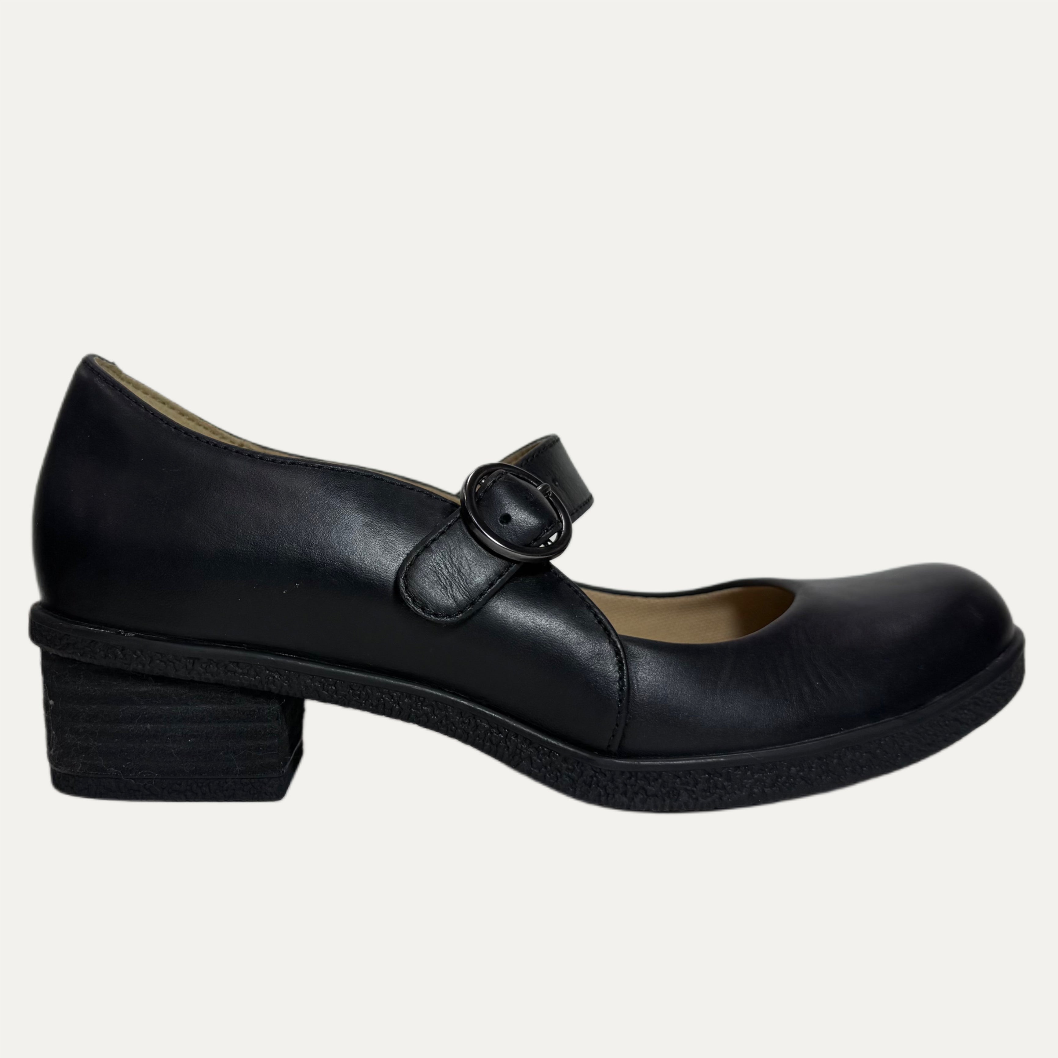 Women's Dansko Deirdra Mary Jane - Black Waterproof Burnished