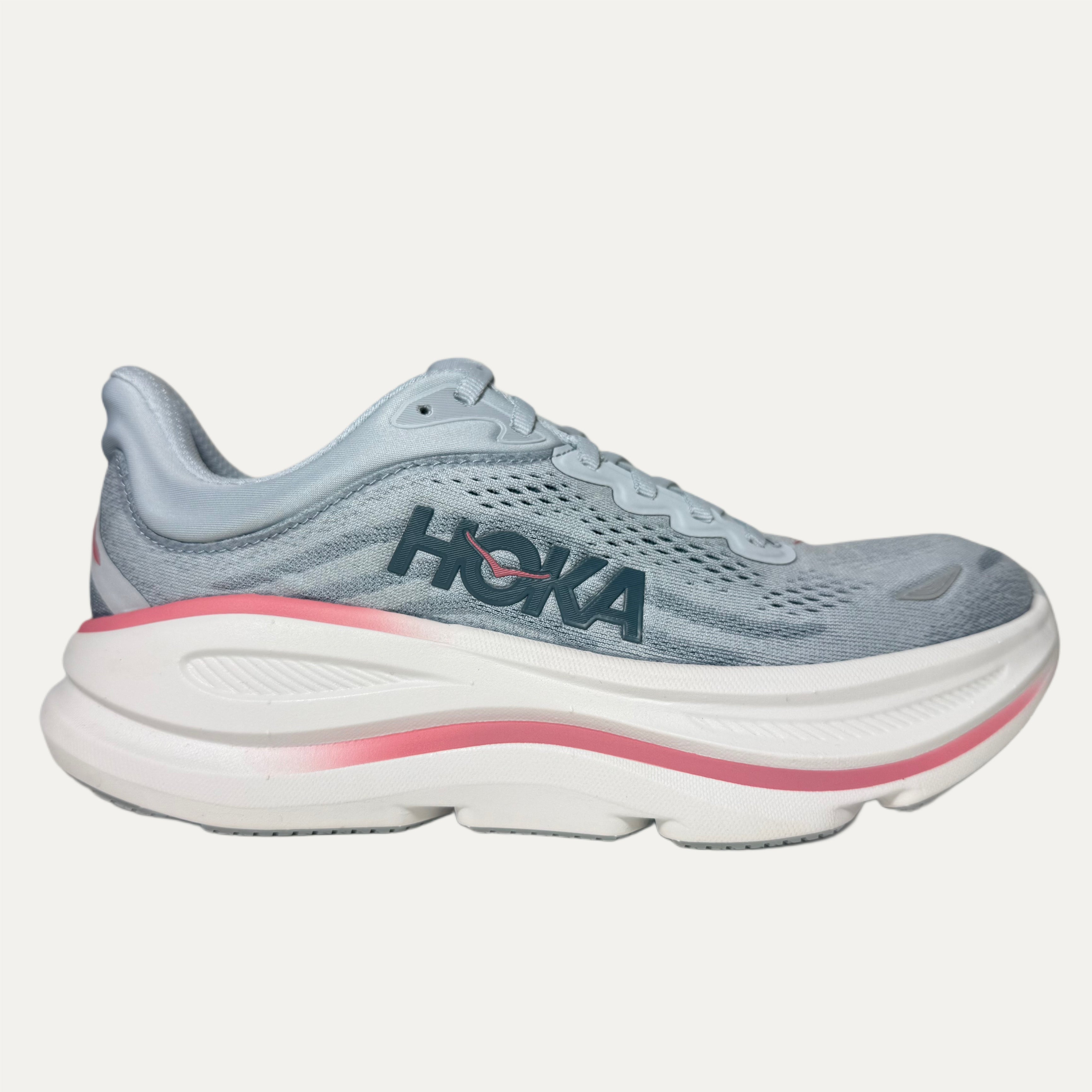 Women's HOKA Bondi 9 Athletic Shoe - Mineral Blue / Washed Blue