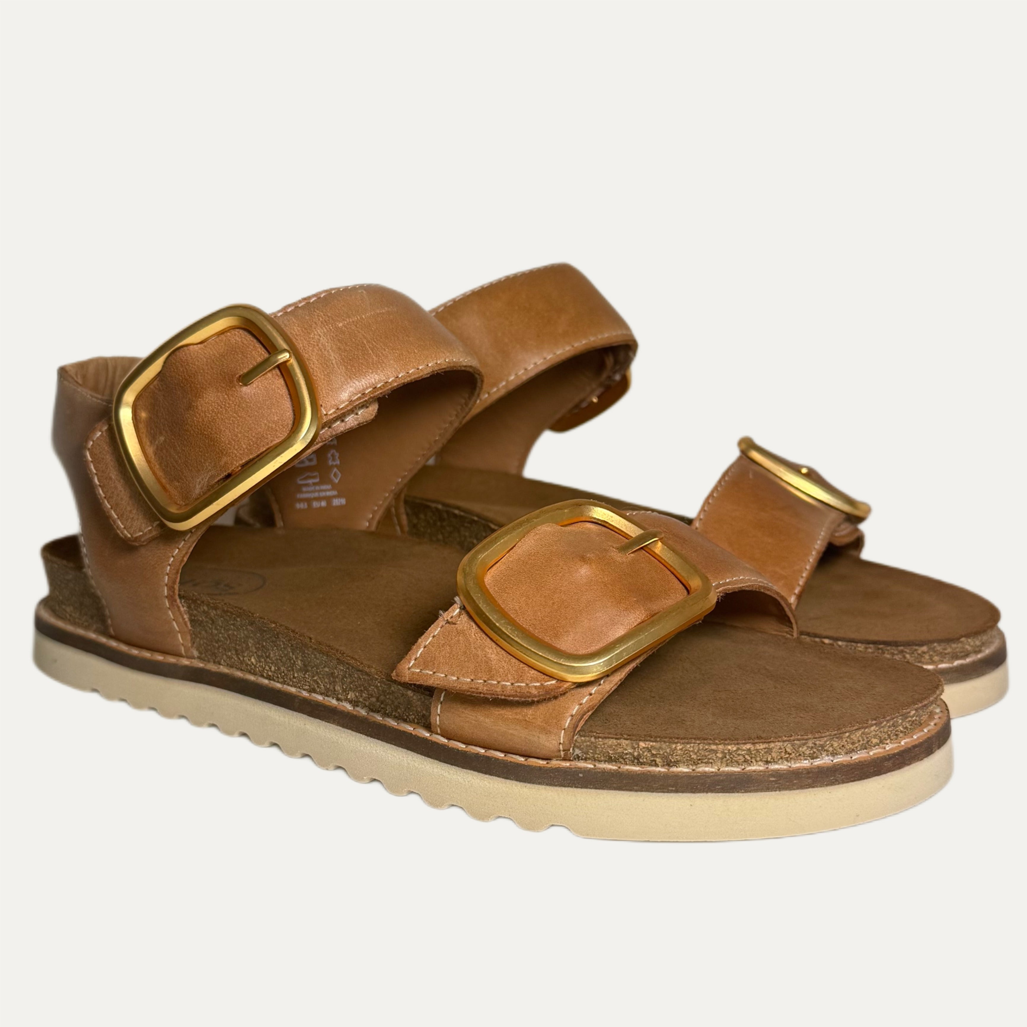 Women's Taos On The Double Leather Strap Buckle Sandal