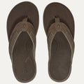 Men's Olukai Tuahine Palm Leather Flip Flop - Mustang
