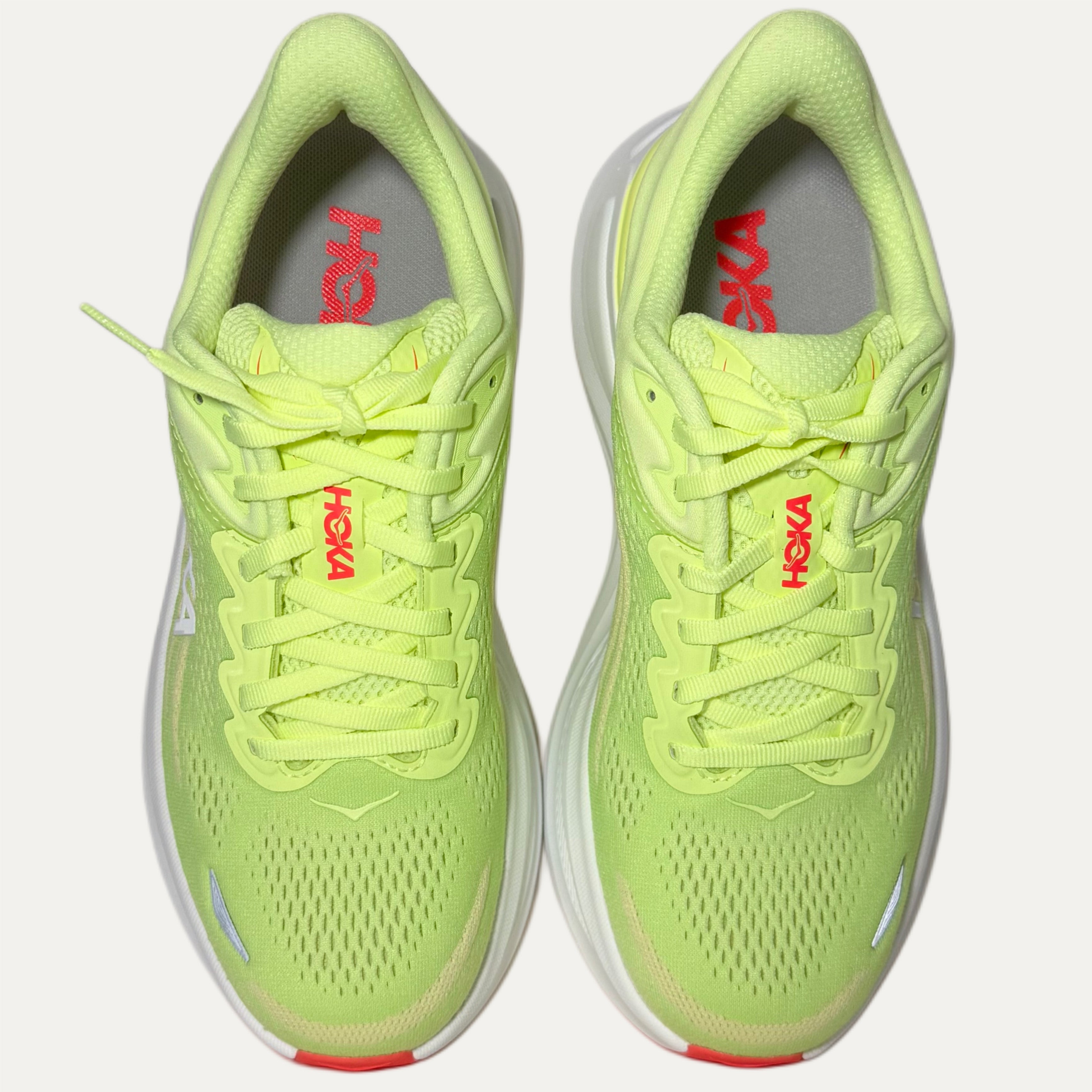 Women's HOKA Bondi 9 Athletic Shoe - Neon Yuzu / Sunlight