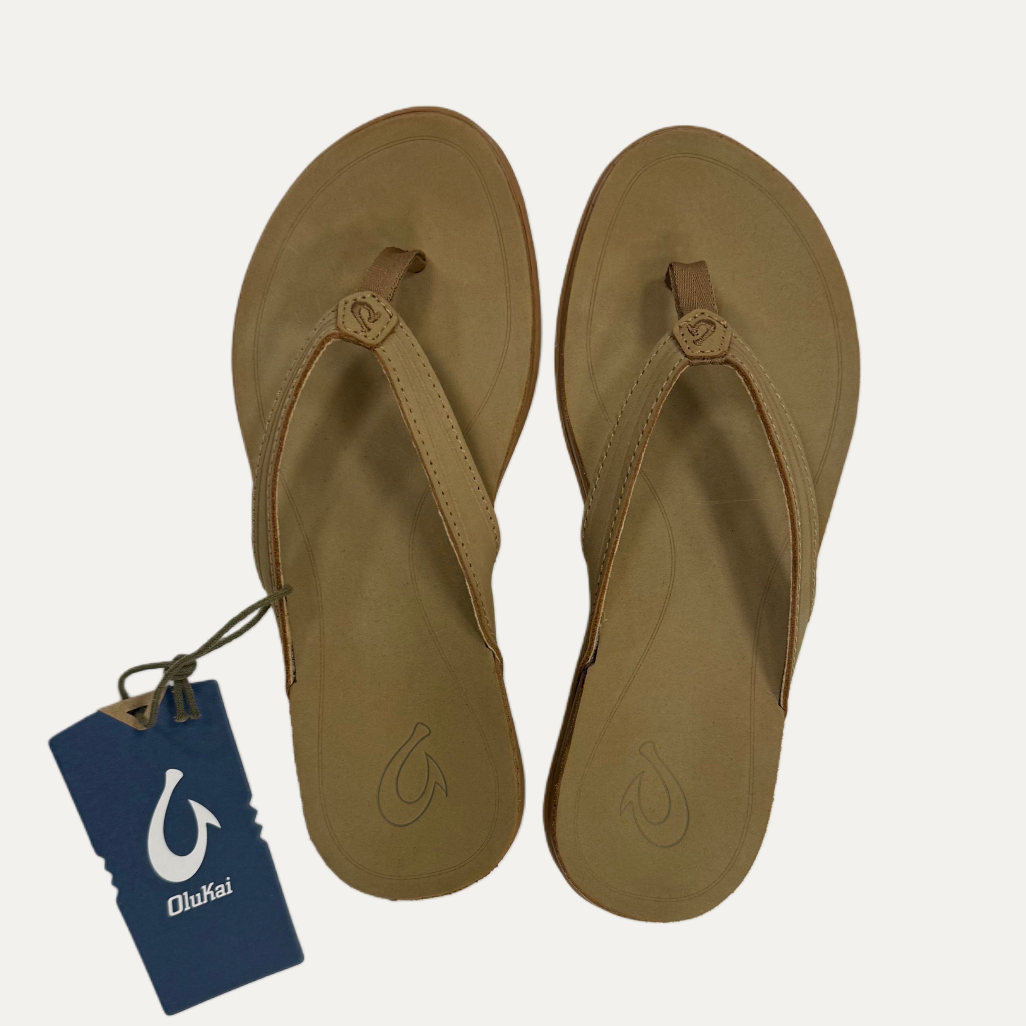 Women’s Olukai Aukai Flip Flop Sandal - Tan