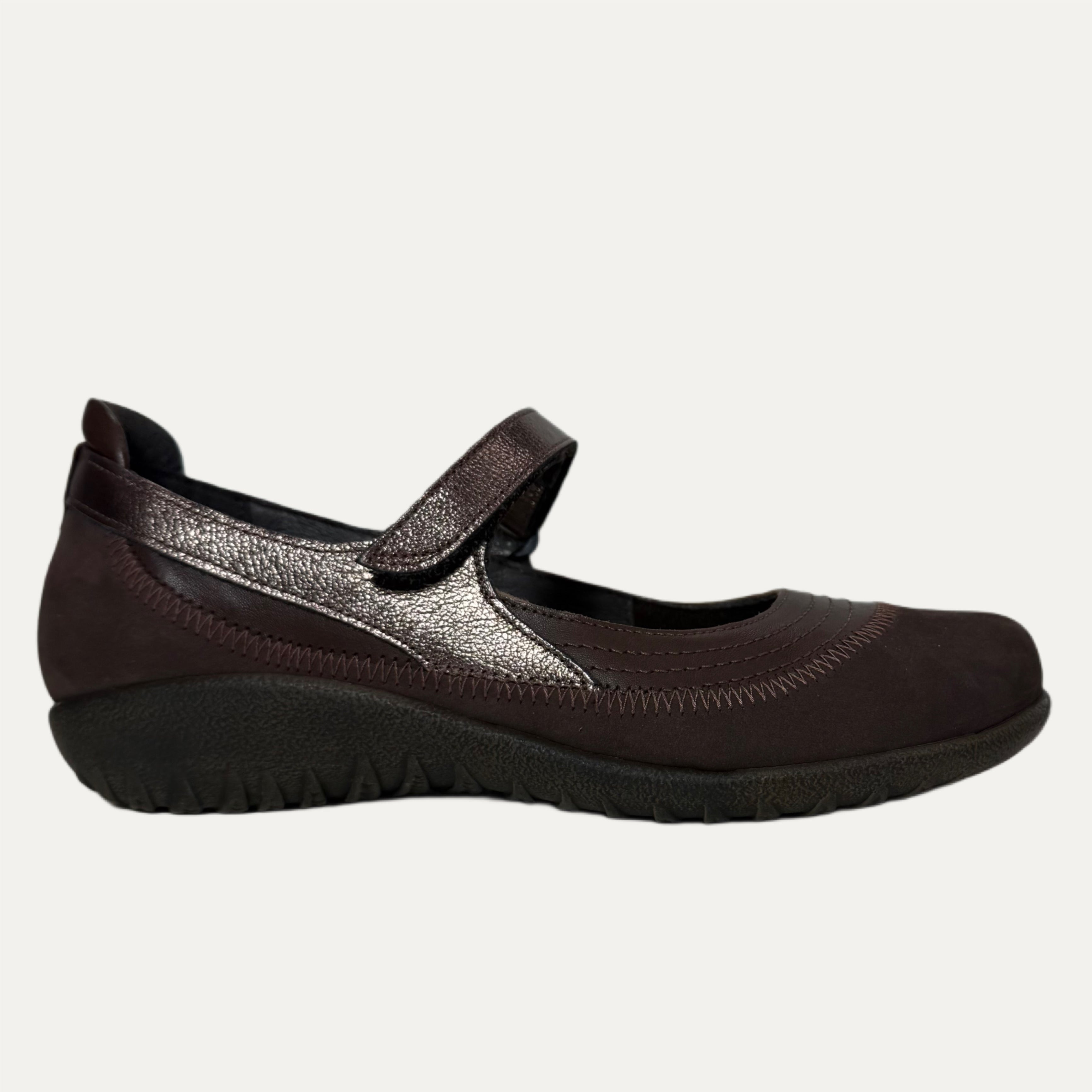 Women's Naot Kirei Mary Jane - Burnt Copper/Hash Brown Shimmer