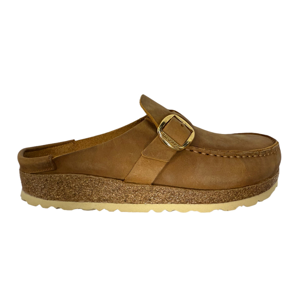 Birkenstock Buckley Leather Clog - Cognac