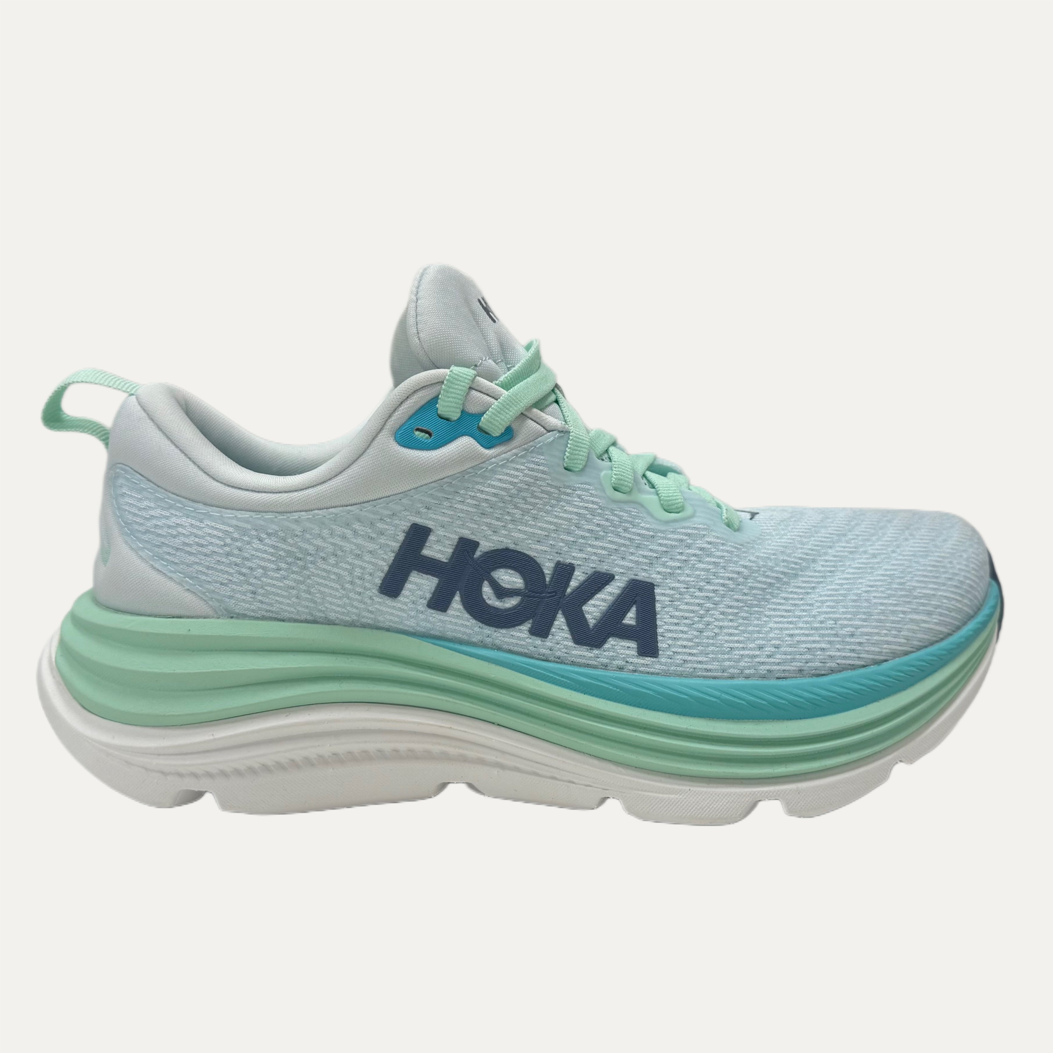 Women's HOKA Gaviota 5 Athletic Shoe - Snow Melt / Cielo Blue