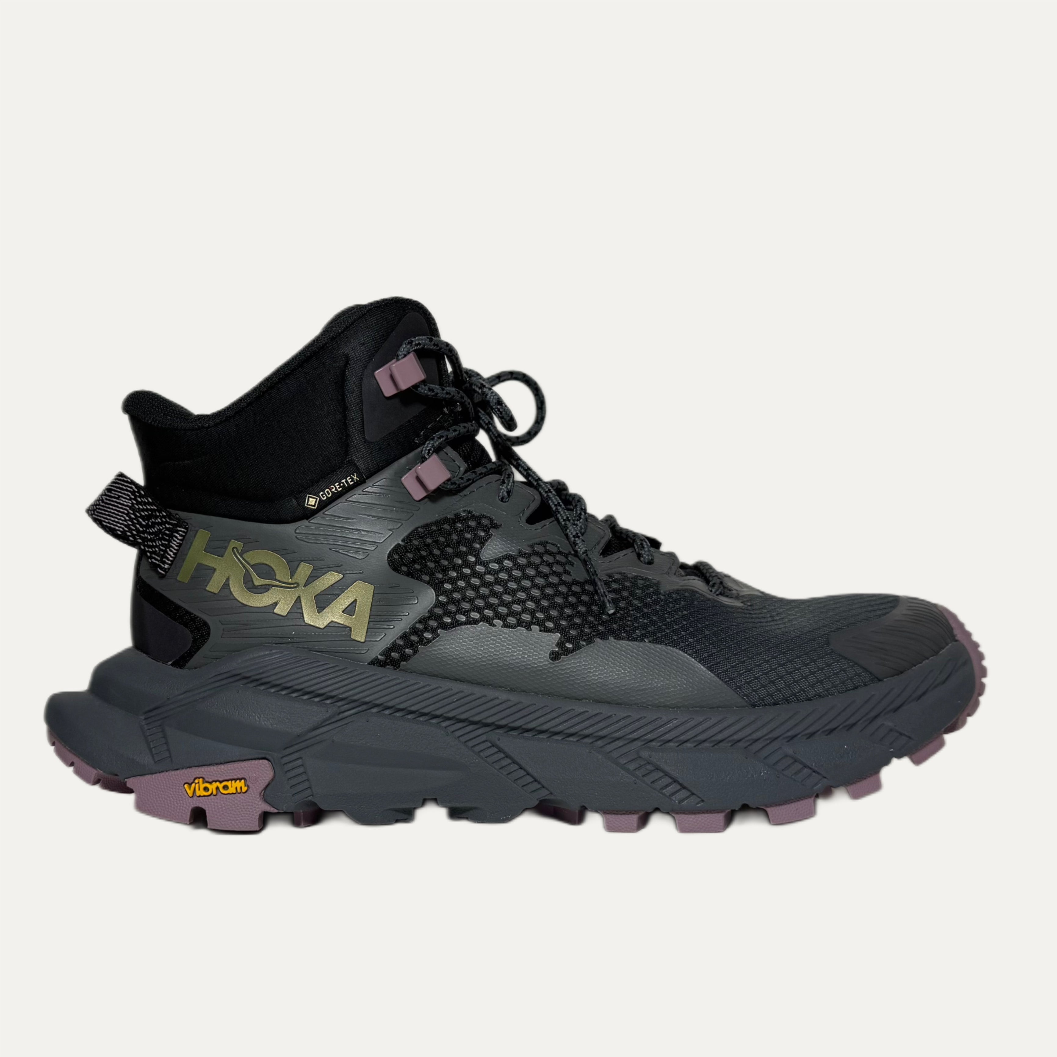 Women's HOKA Trail Code GTX Hiking Boot - Black / Castlerock