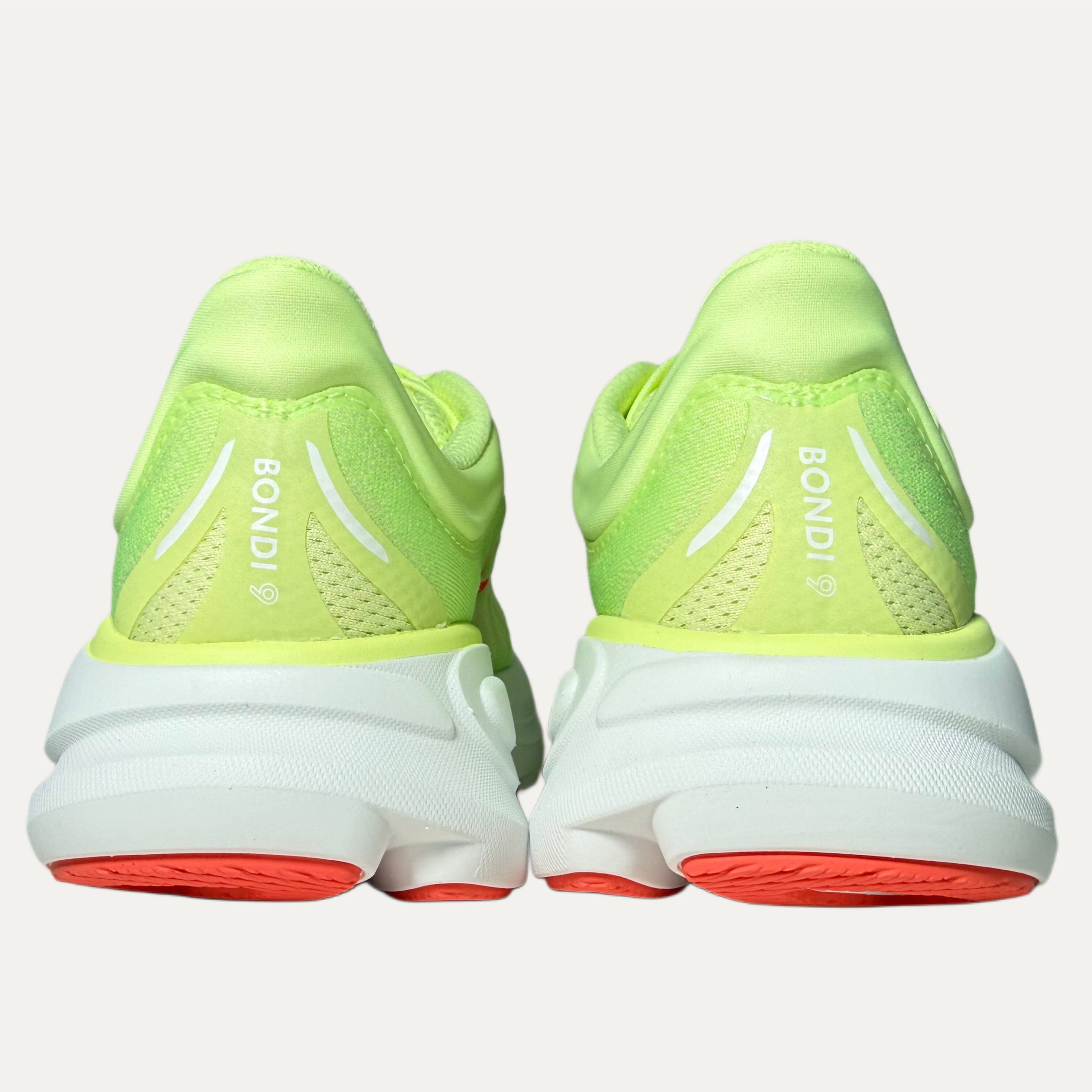 Women's HOKA Bondi 9 Athletic Shoe - Neon Yuzu / Sunlight