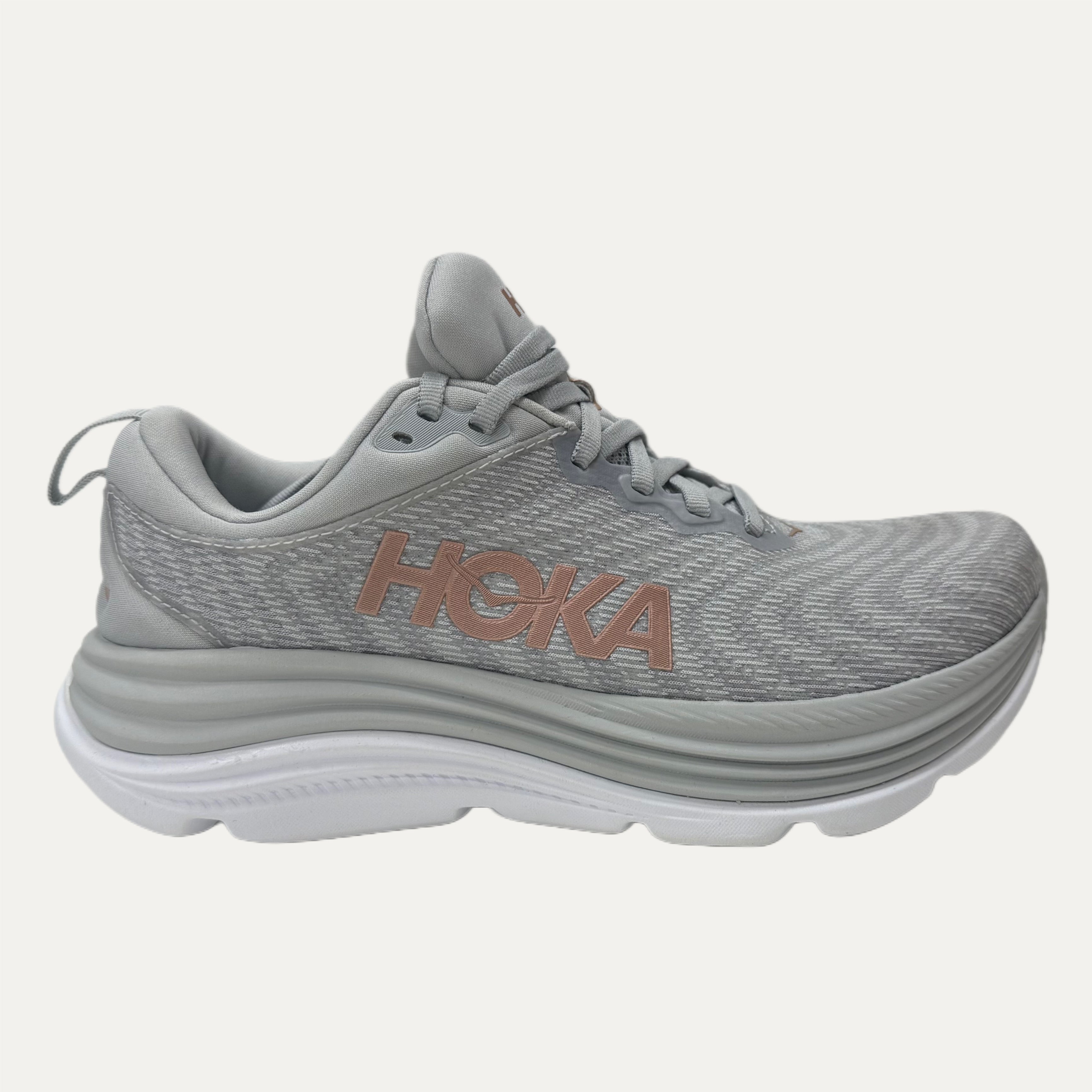 Women's HOKA Gaviota 5 Athletic Shoe - Harbor Mist / Rose Gold