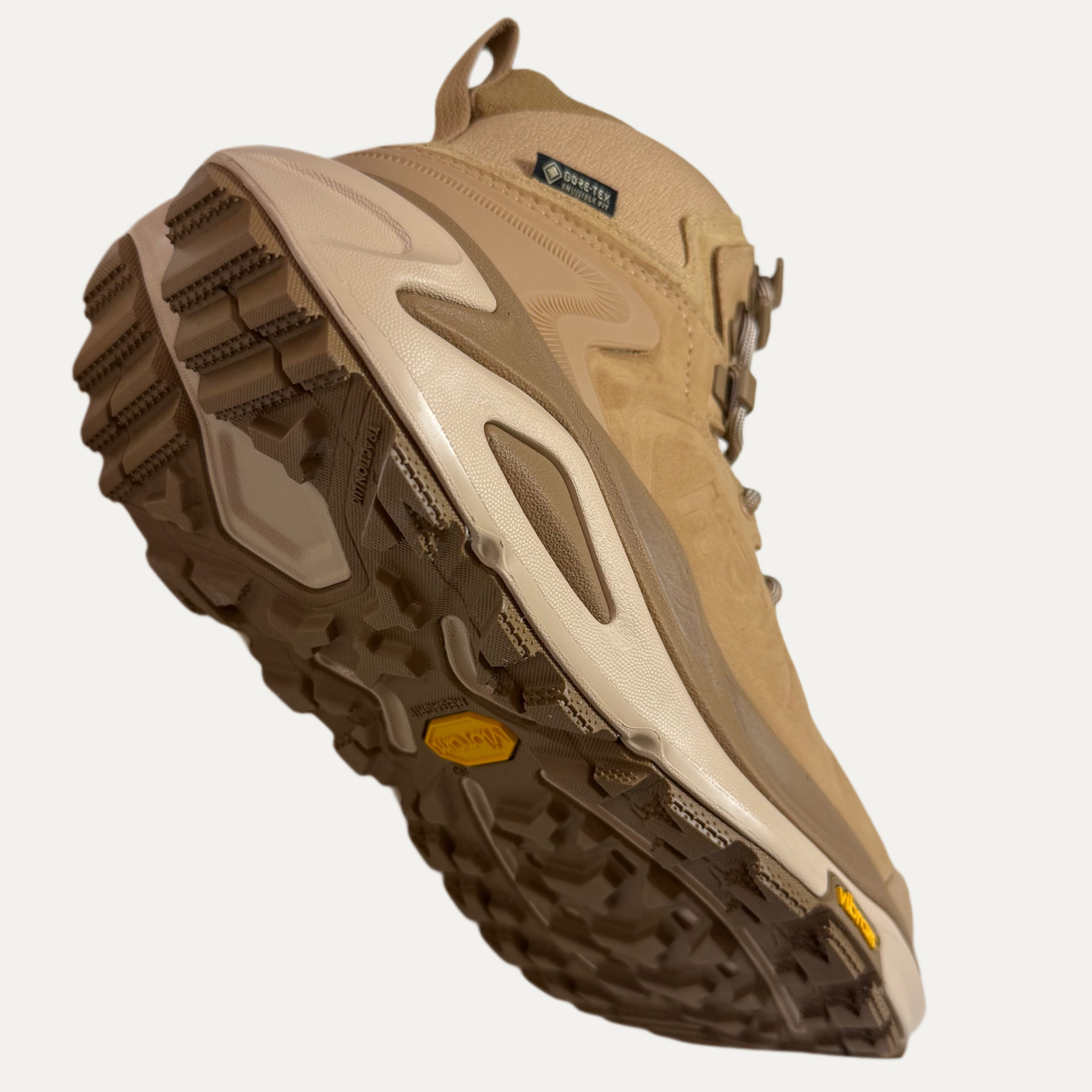 Women's HOKA Kaha 3 GTX Hiking Boot - Granola / Bark