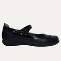 Women's Naot Kirei Mary Jane - Shiny Black/Black Patent/Black Madras