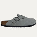 Birkenstock Boston Suede Soft Footbed Clog - Pure Sage
