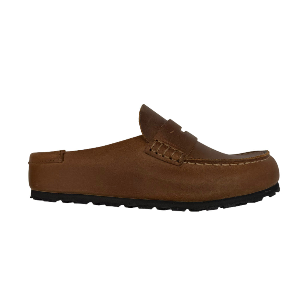 Birkenstock Naples Wrapped Leather Clog - Cognac