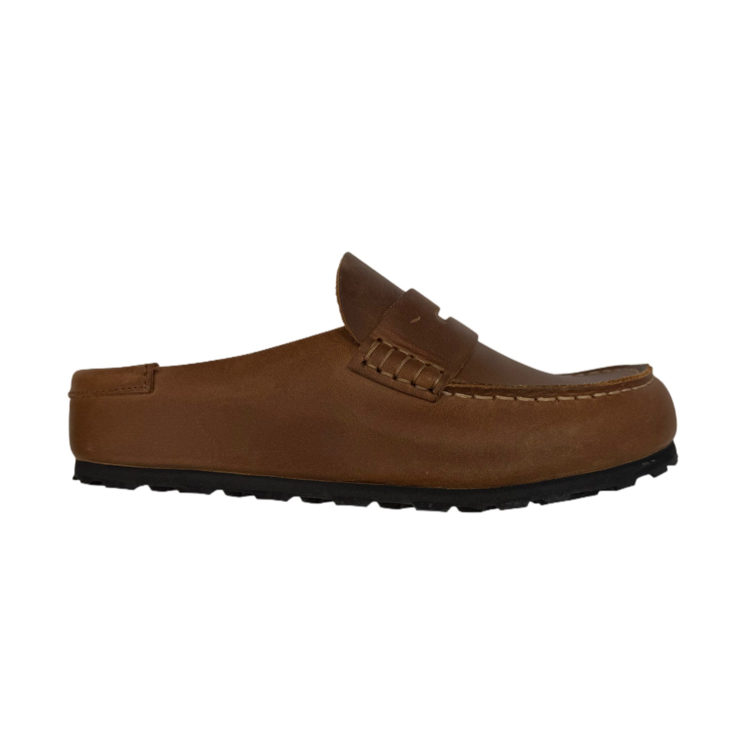 Birkenstock Naples Wrapped Leather Clog - Cognac