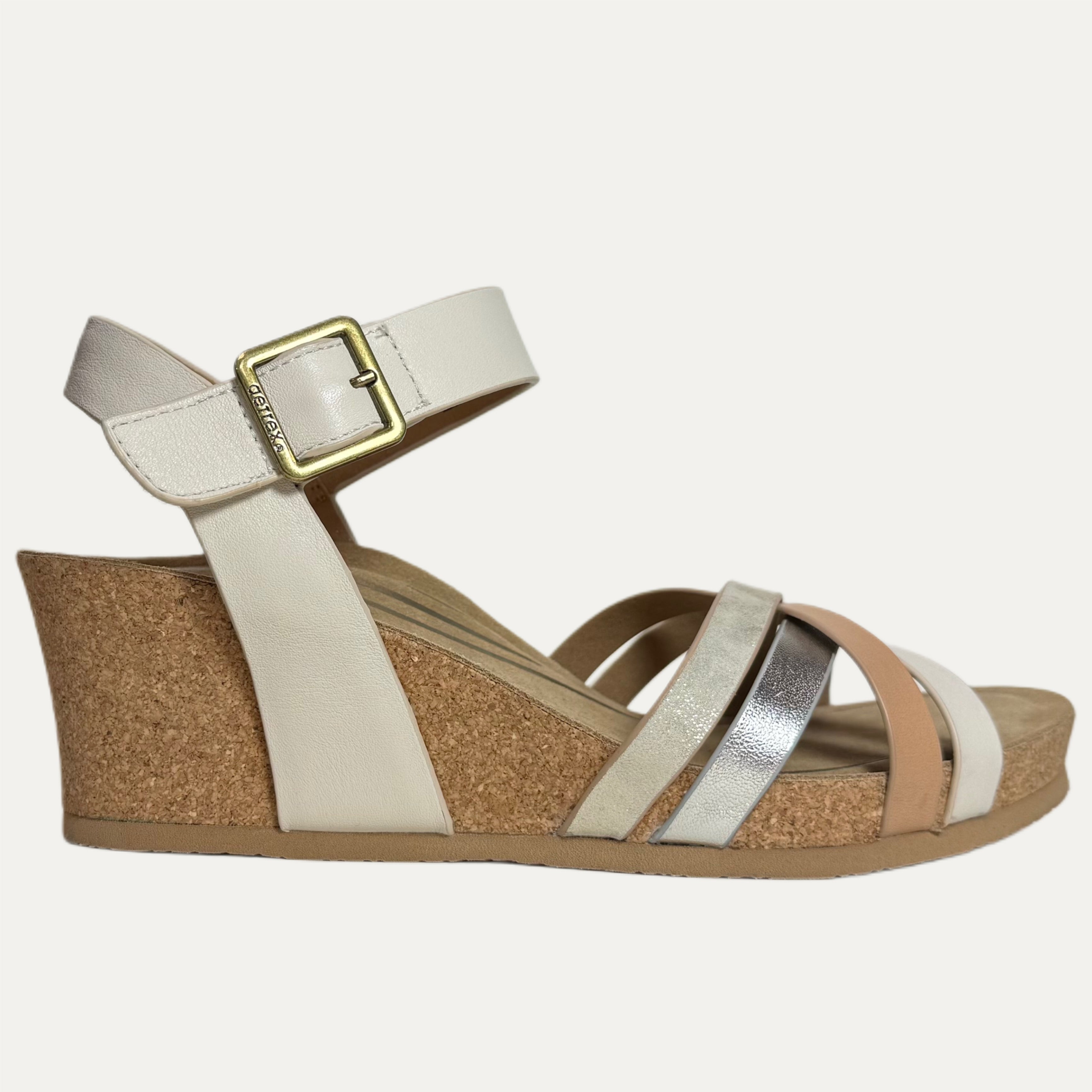 Women's Aetrex Noelle Wedge Sandal