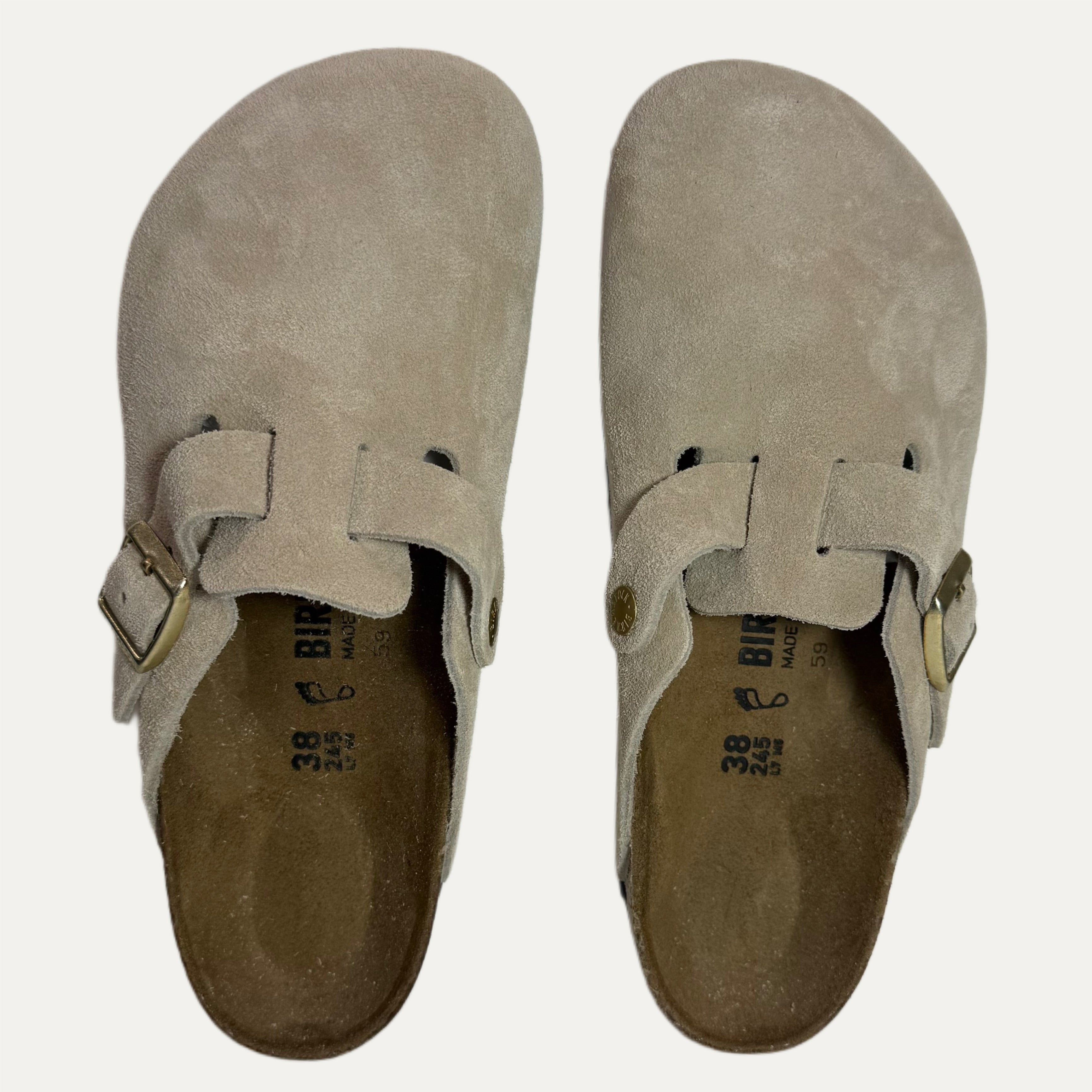 Birkenstock Boston Suede Clog - Sandcastle