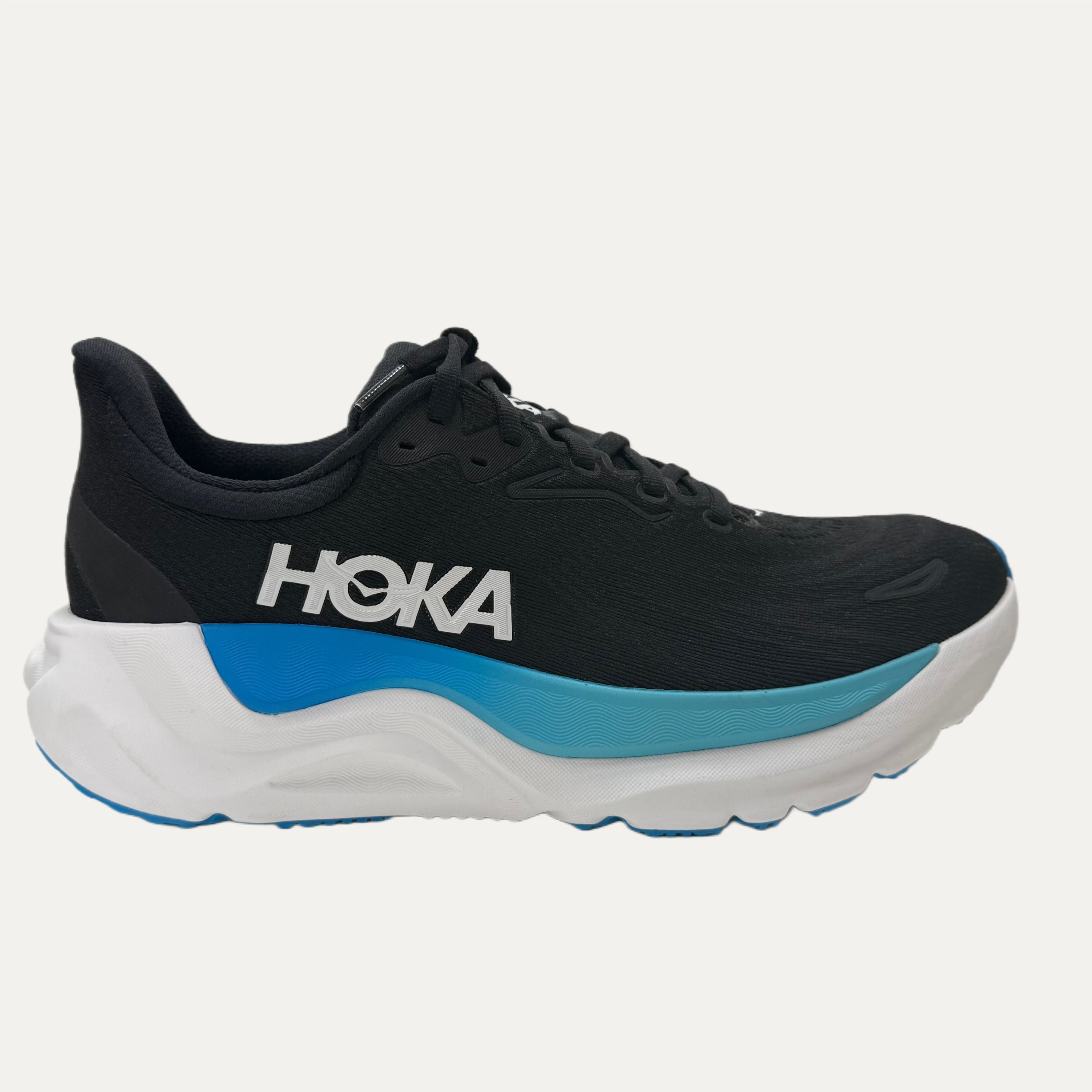 Men's HOKA Arahi 8 Athletic Shoe - Black / Skyward Blue