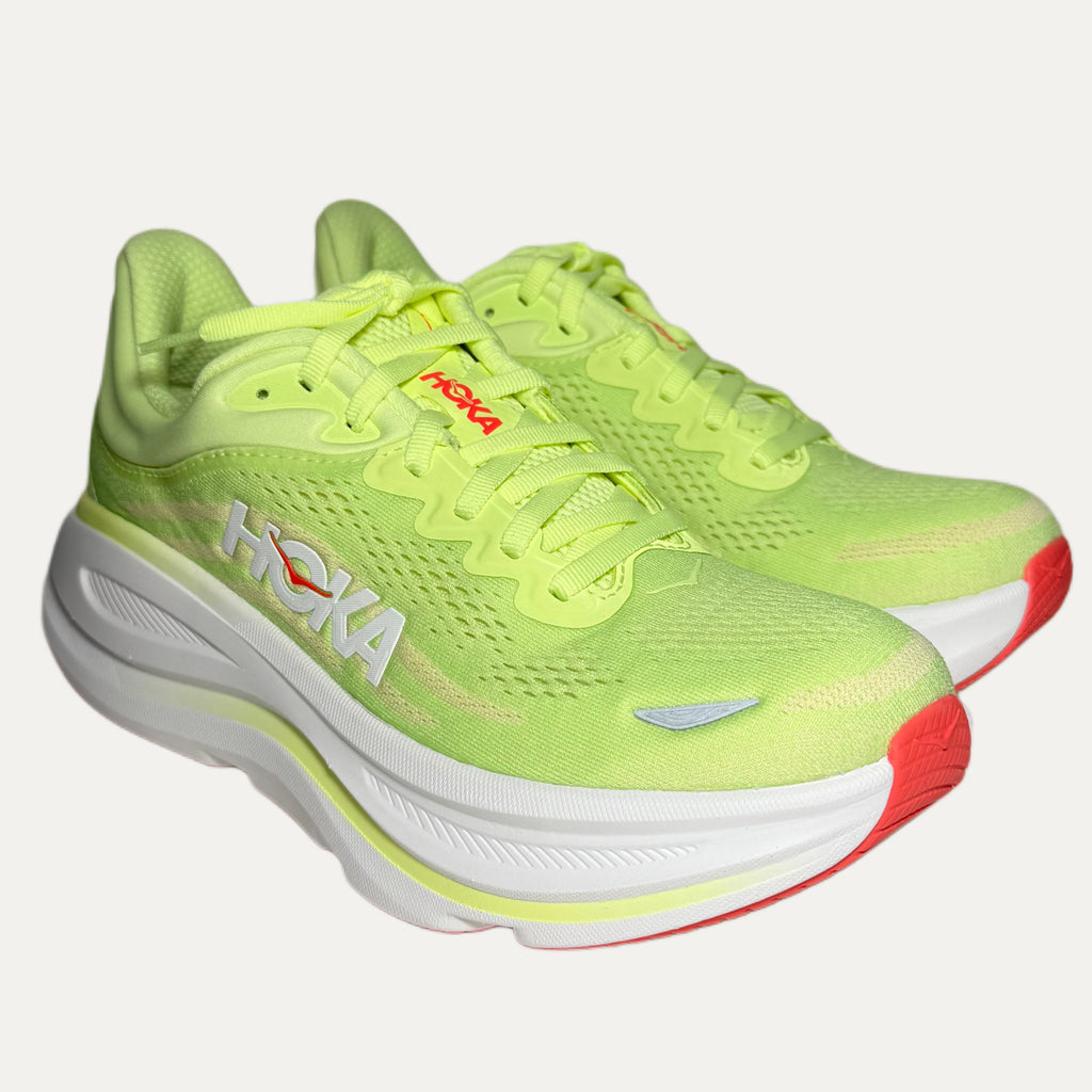 Women's HOKA Bondi 9 Athletic Shoe - Neon Yuzu / Sunlight