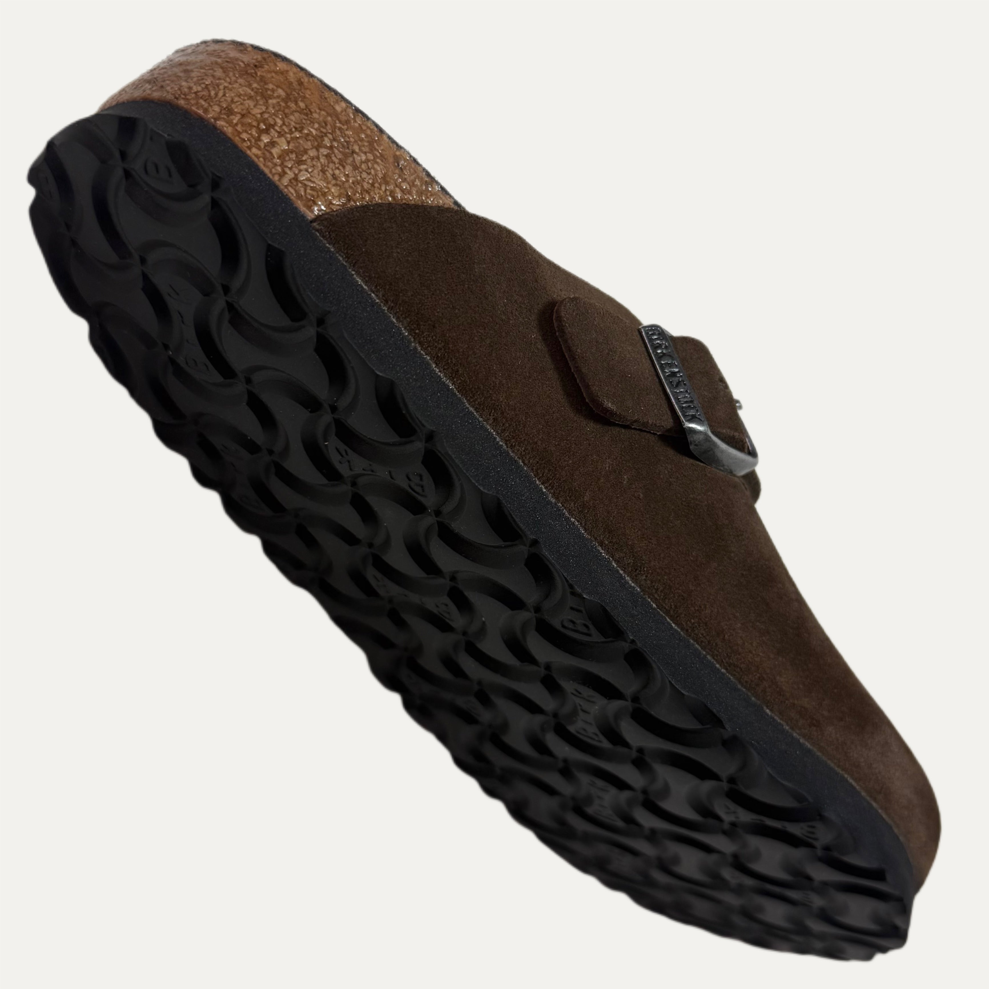 Birkenstock Boston Suede Soft Footbed Clog - Carafe Tonal