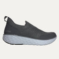 Gray mesh aetrex slip-on shoe on a white background 