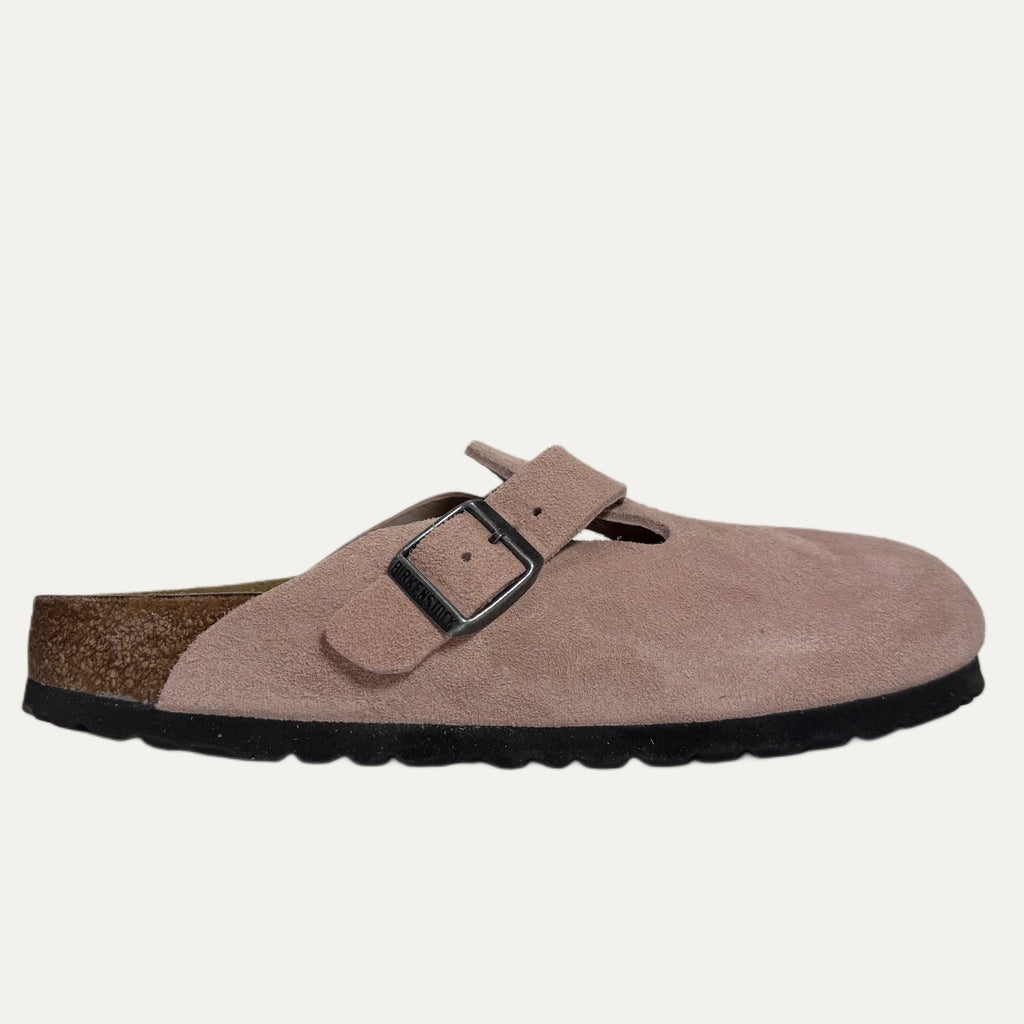 Birkenstock Boston Suede Clog - Pink Clay
