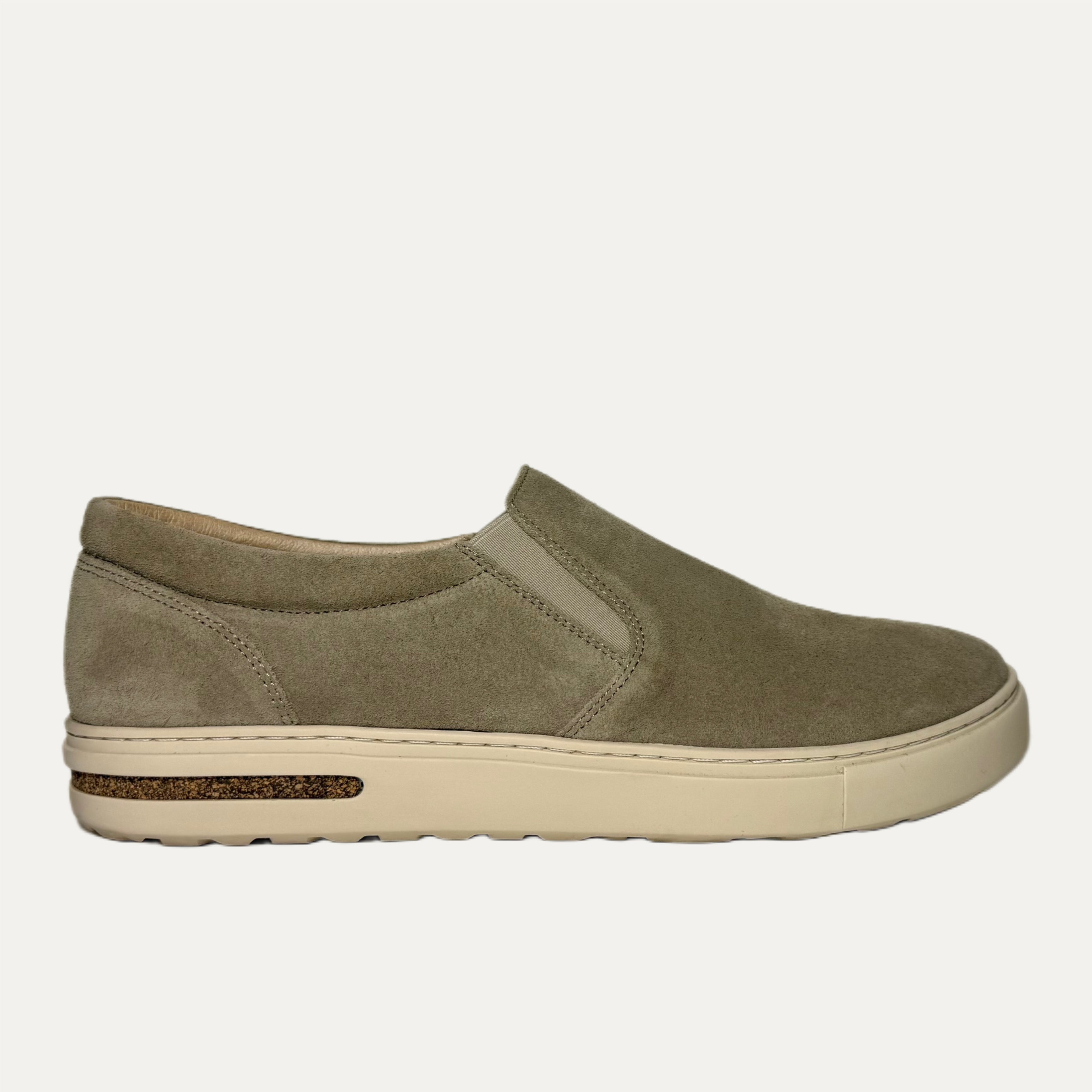 Birkenstock Oswego Slip-On Suede Leather Sneaker - Taupe