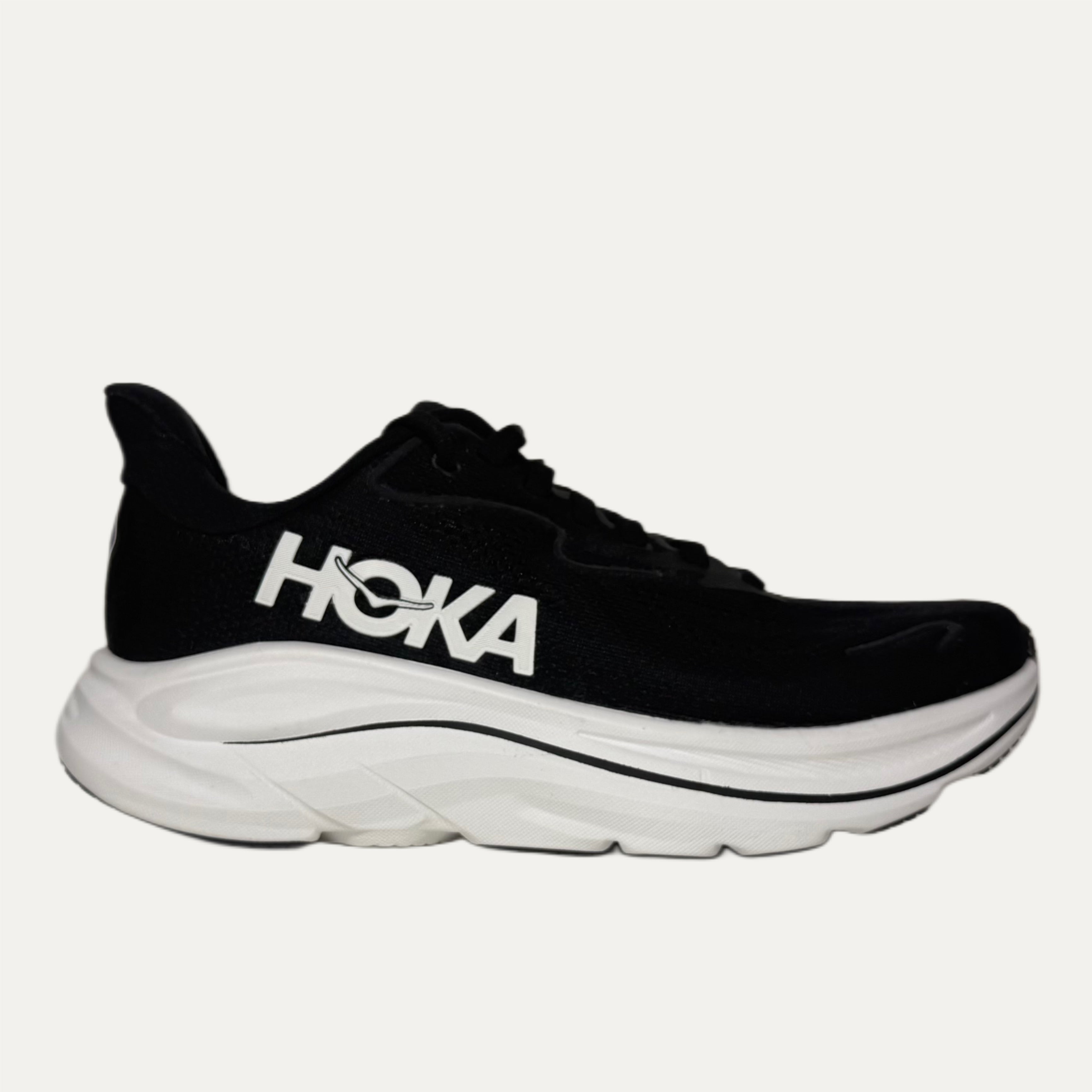 Women's HOKA Clifton 10 Athletic Shoe - Black / White