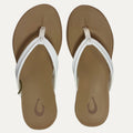 Women’s Olukai Ho'opio Malua Flip Flop Sandal - Bright White / Warm Sand