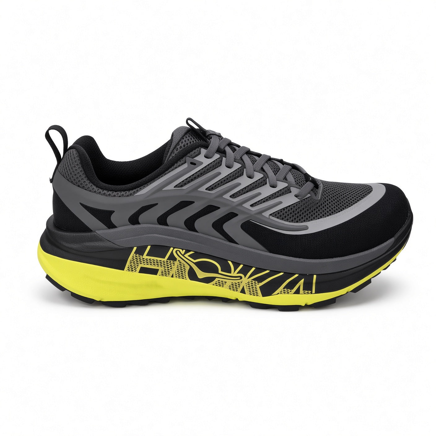 Men's HOKA Stinson 8-Black/Hoka Citrus