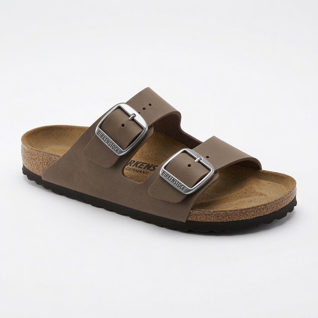 Birkenstock Arizona Big Buckle Birko-Flor Slide Sandal - Mocca