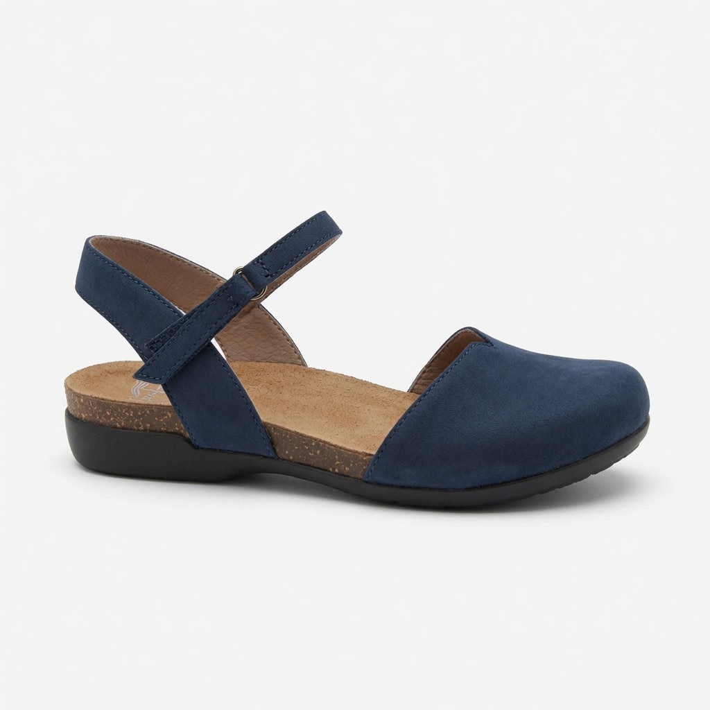 Women's Dansko Rowan Mary Jane - Navy Milled Nubuck