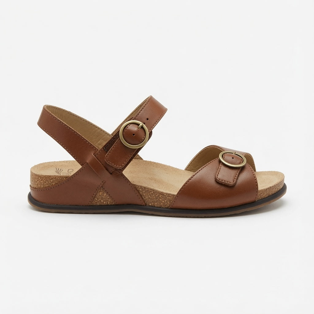 Women's Dansko Candace Sandal - Tan Burnished Nappa