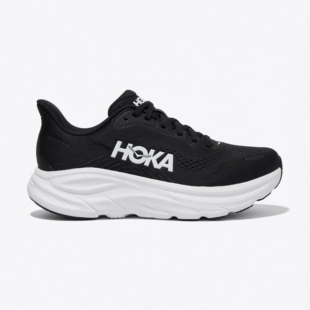 Men’s Hoka Clifton 11 Athletic Shoe - Black/White