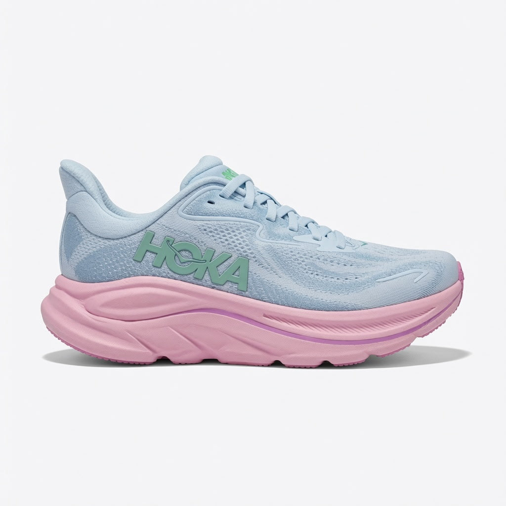 Women's HOKA Clifton 10 Athletic Shoe - Overcast / Petal