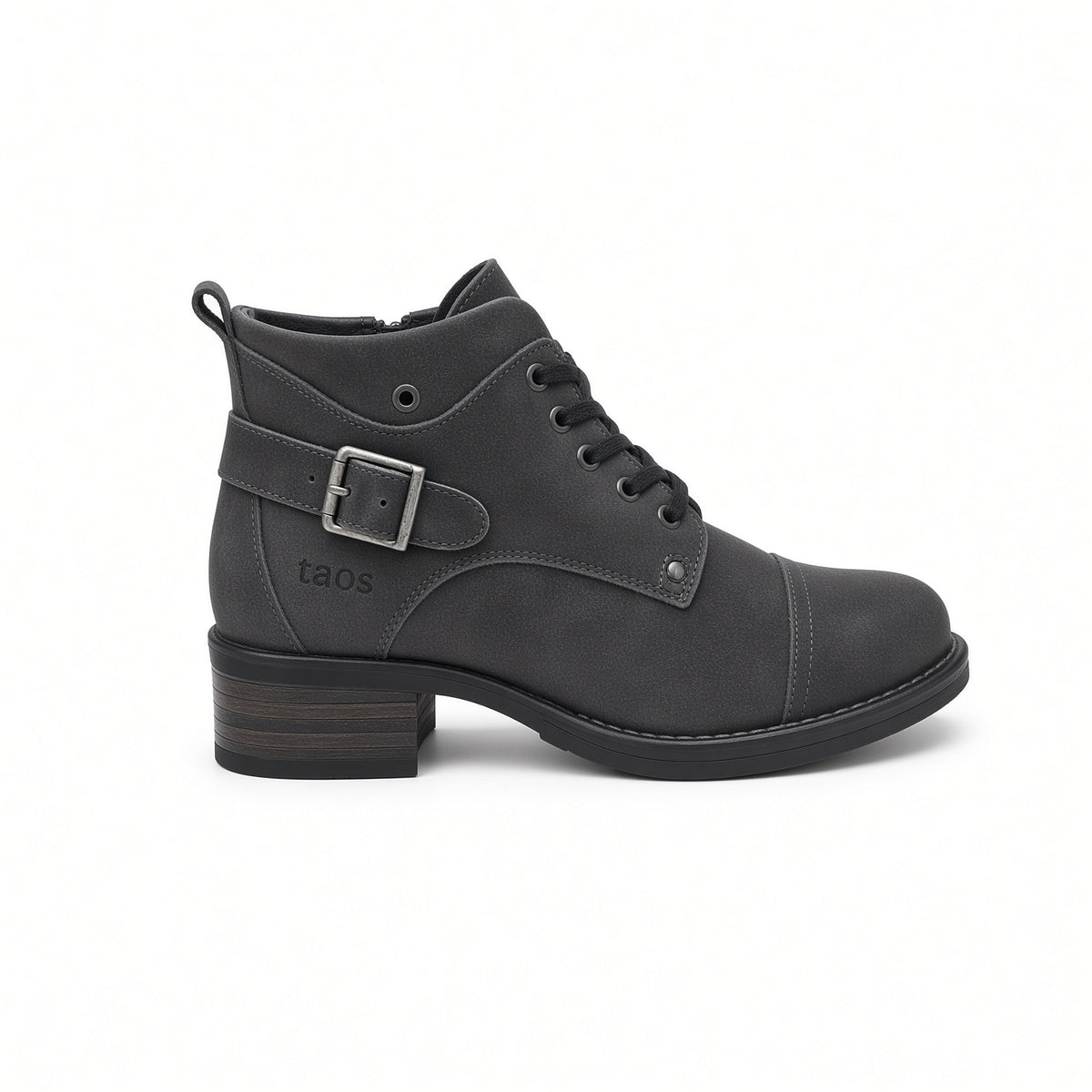 Toas Women's Mini Crave Boot-Charcoal Distressed