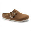Birkenstock Boston Big Buckle Oiled Leather Clog - Cognac